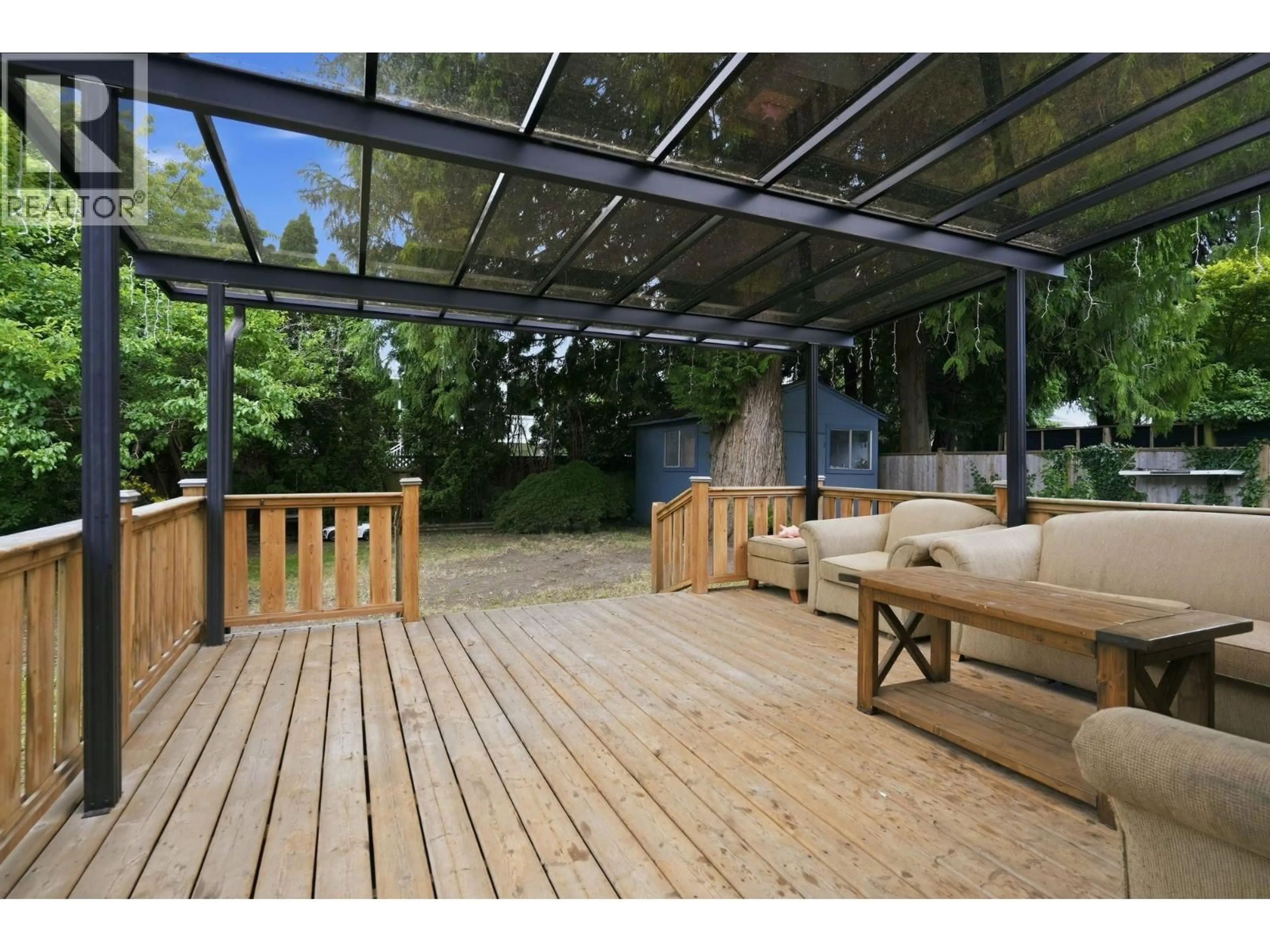 Patio, forest/trees view for 5857 16 AVENUE, Delta British Columbia V4L1G8