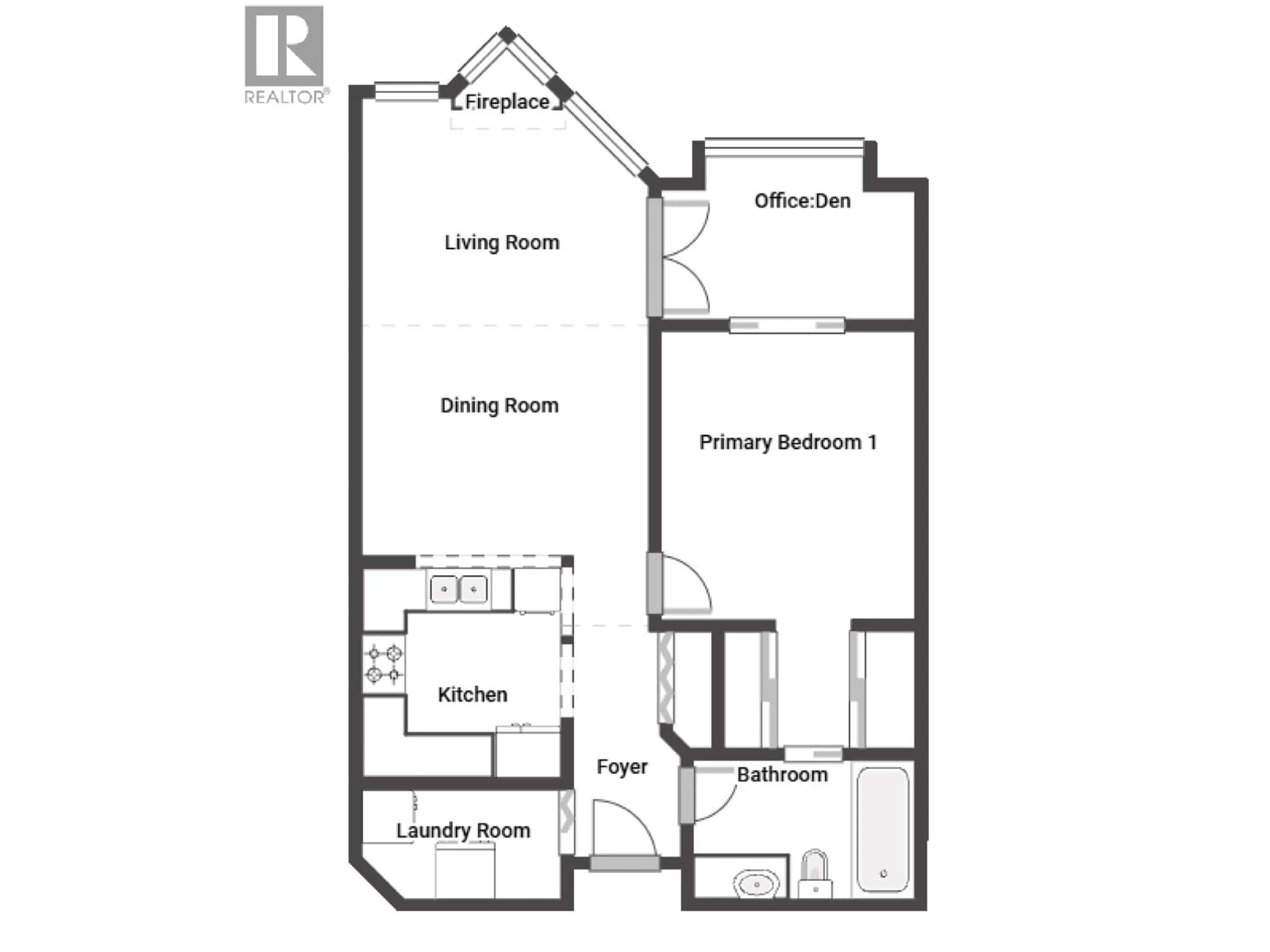 Floor plan for 411 - 128 8TH STREET, North Vancouver British Columbia V7M3M1