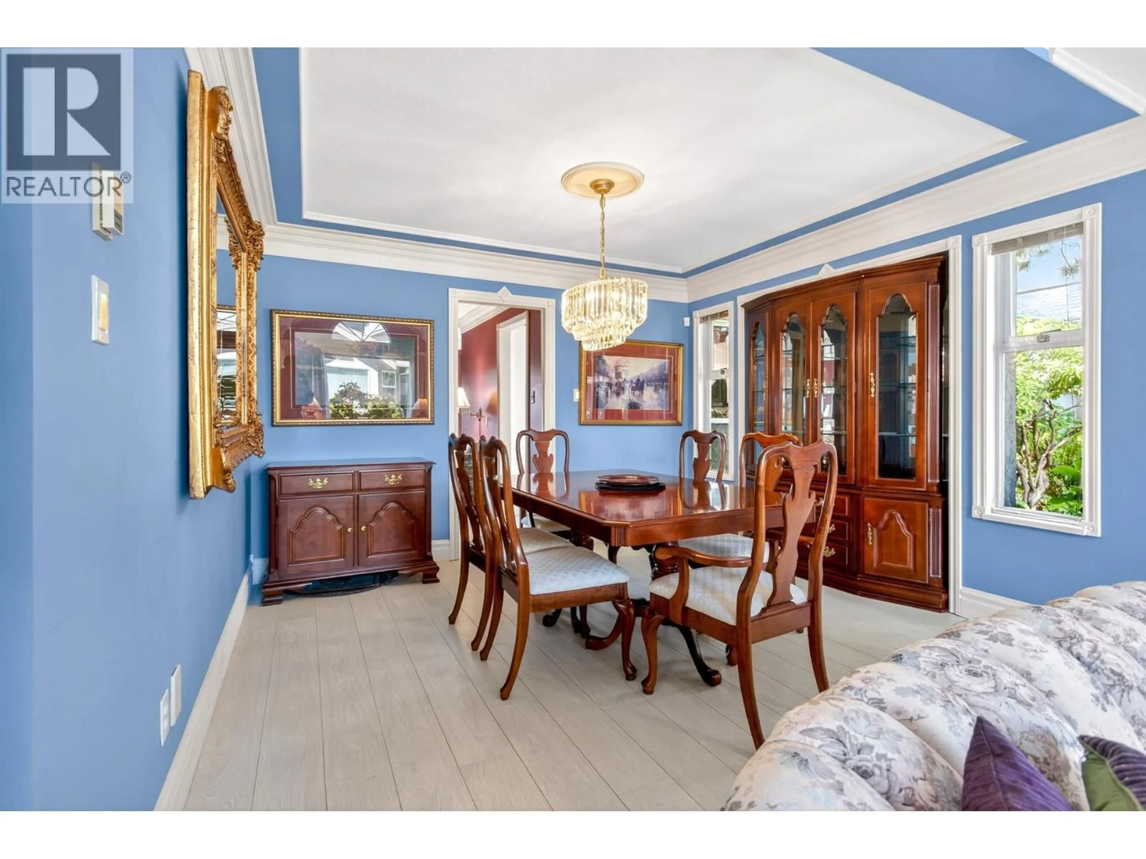 Dining room, ceramic/tile floor for 3 - 9820 HADDON DRIVE, Richmond British Columbia V7E6K2