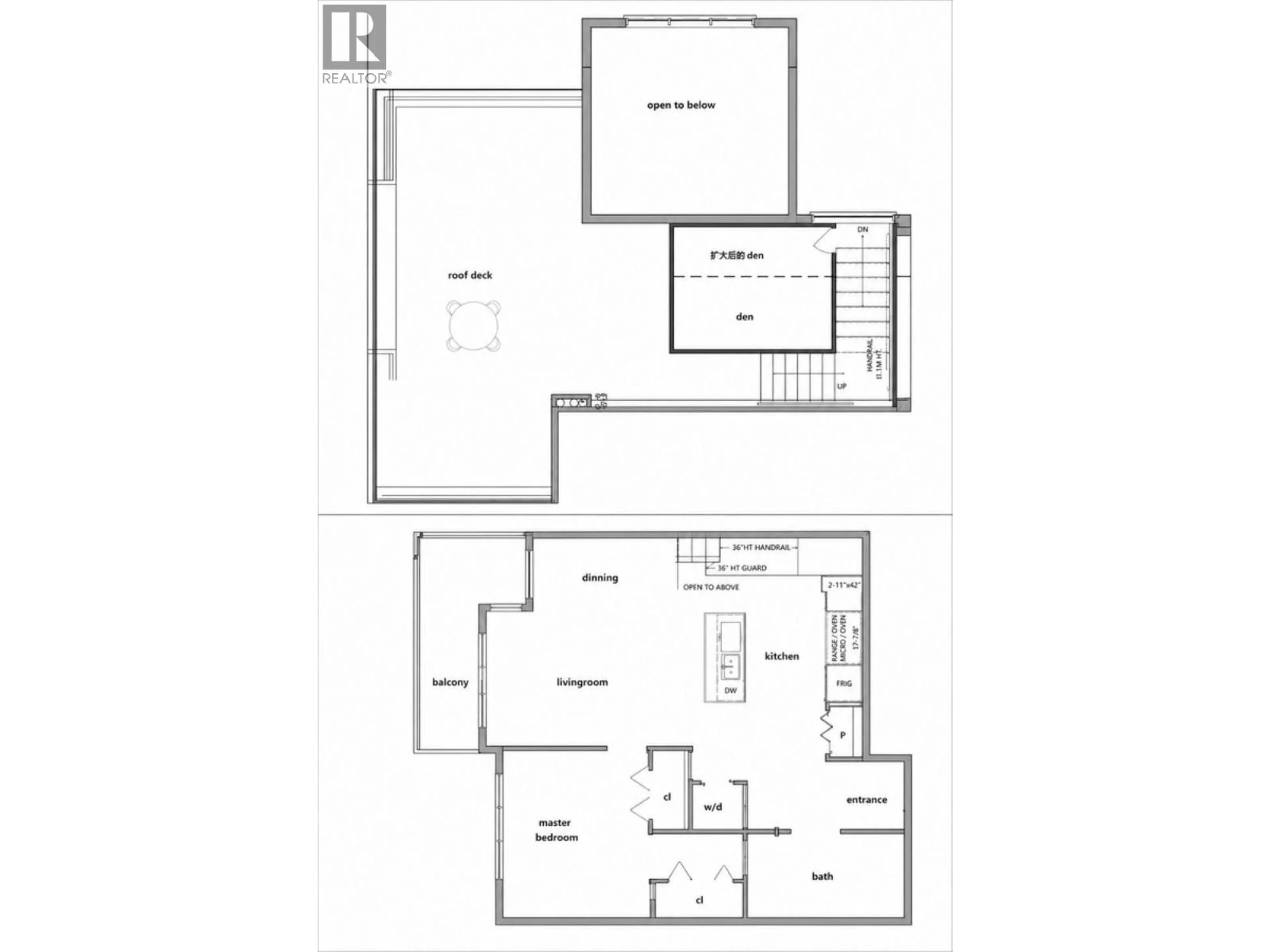 Floor plan for PH1 - 5981 GRAY AVENUE, Vancouver British Columbia V6S0G1