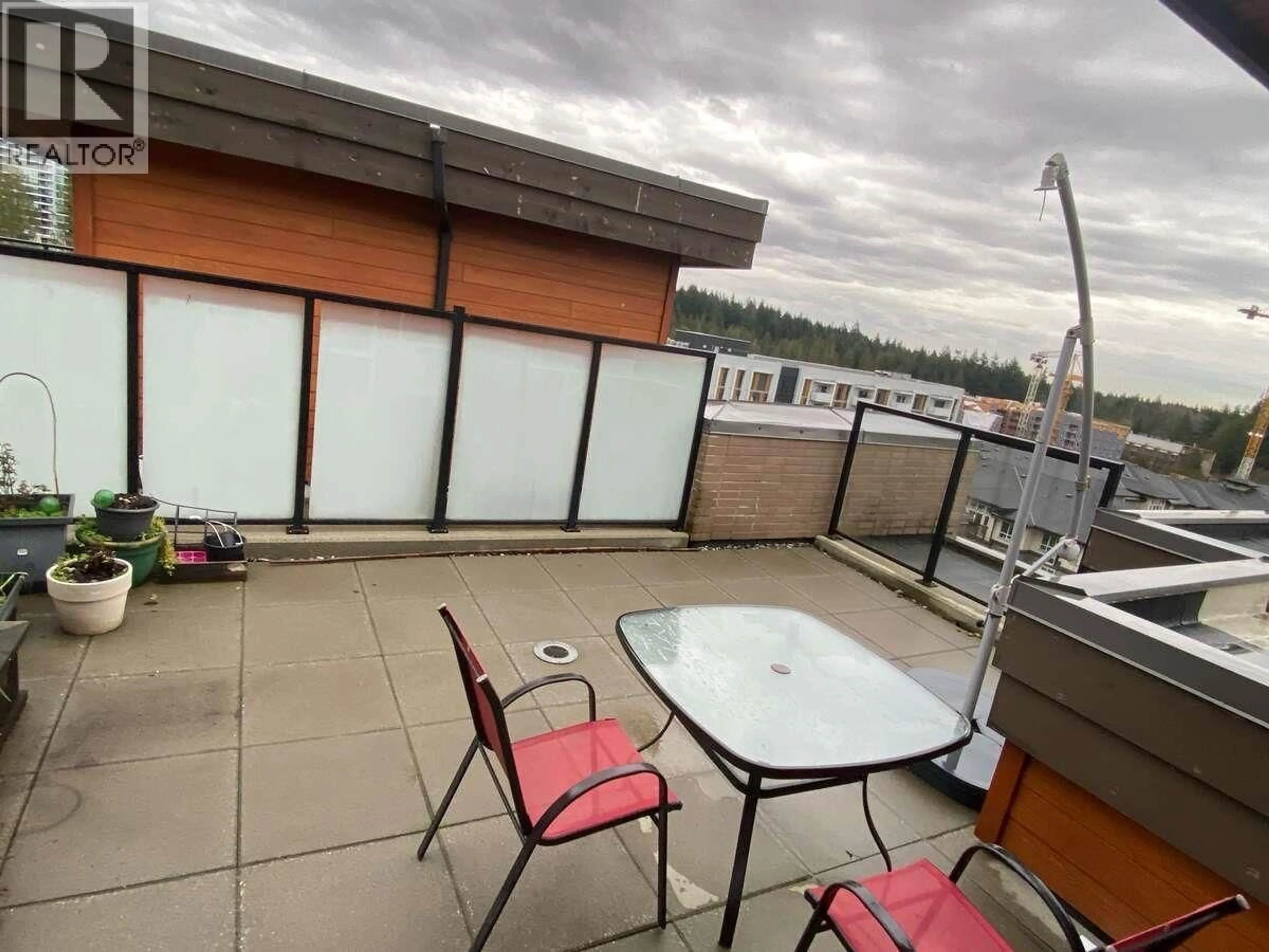 Balcony in the apartment, city buildings view from balcony for PH1 - 5981 GRAY AVENUE, Vancouver British Columbia V6S0G1