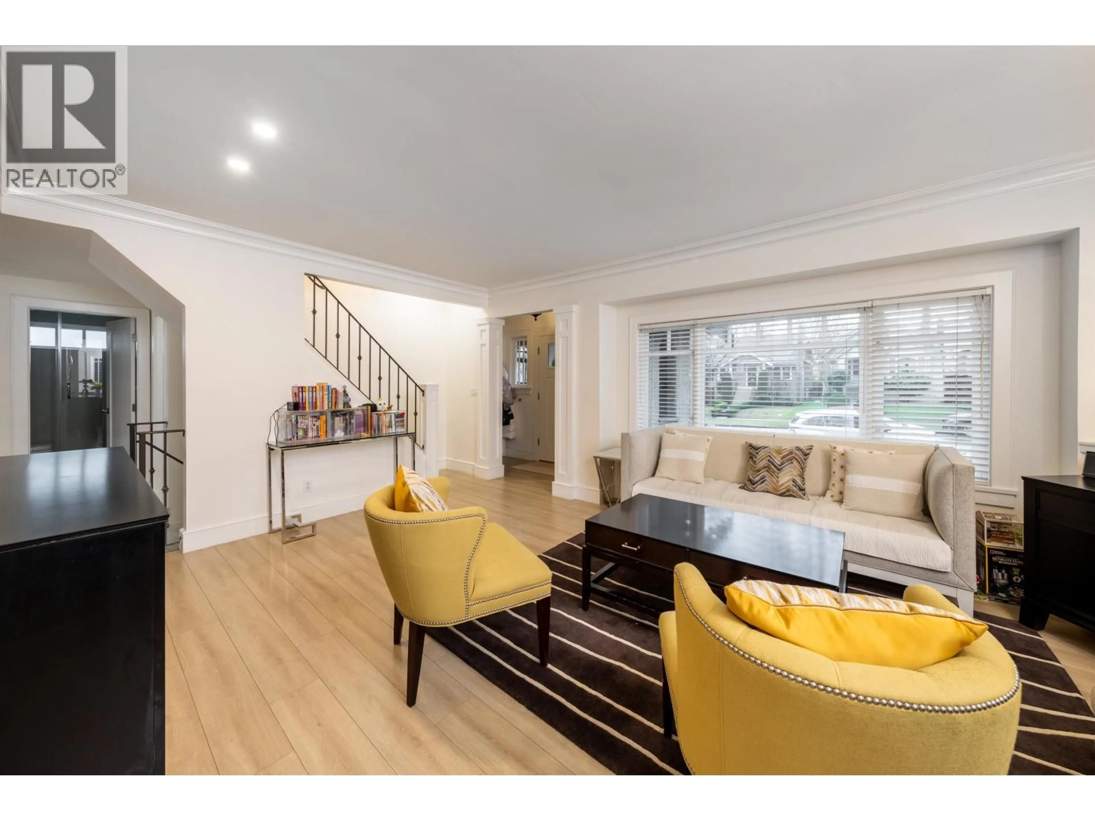 Living room with furniture, wood/laminate floor for 3389 21ST AVENUE, Vancouver British Columbia V6S1G8