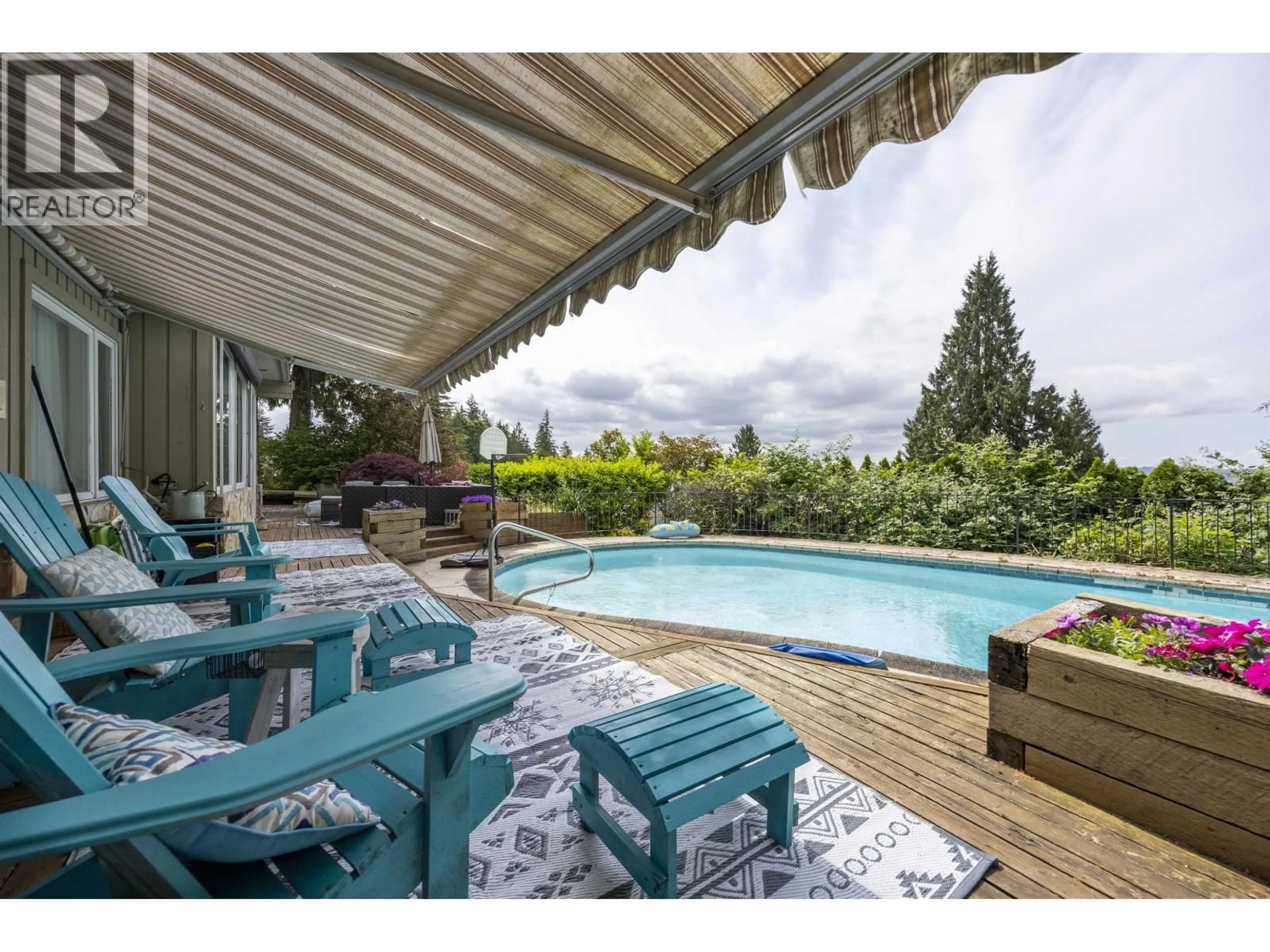 Patio, water/lake/river/ocean view for 3180 WESTMOUNT PLACE, Vancouver British Columbia V7V3G3