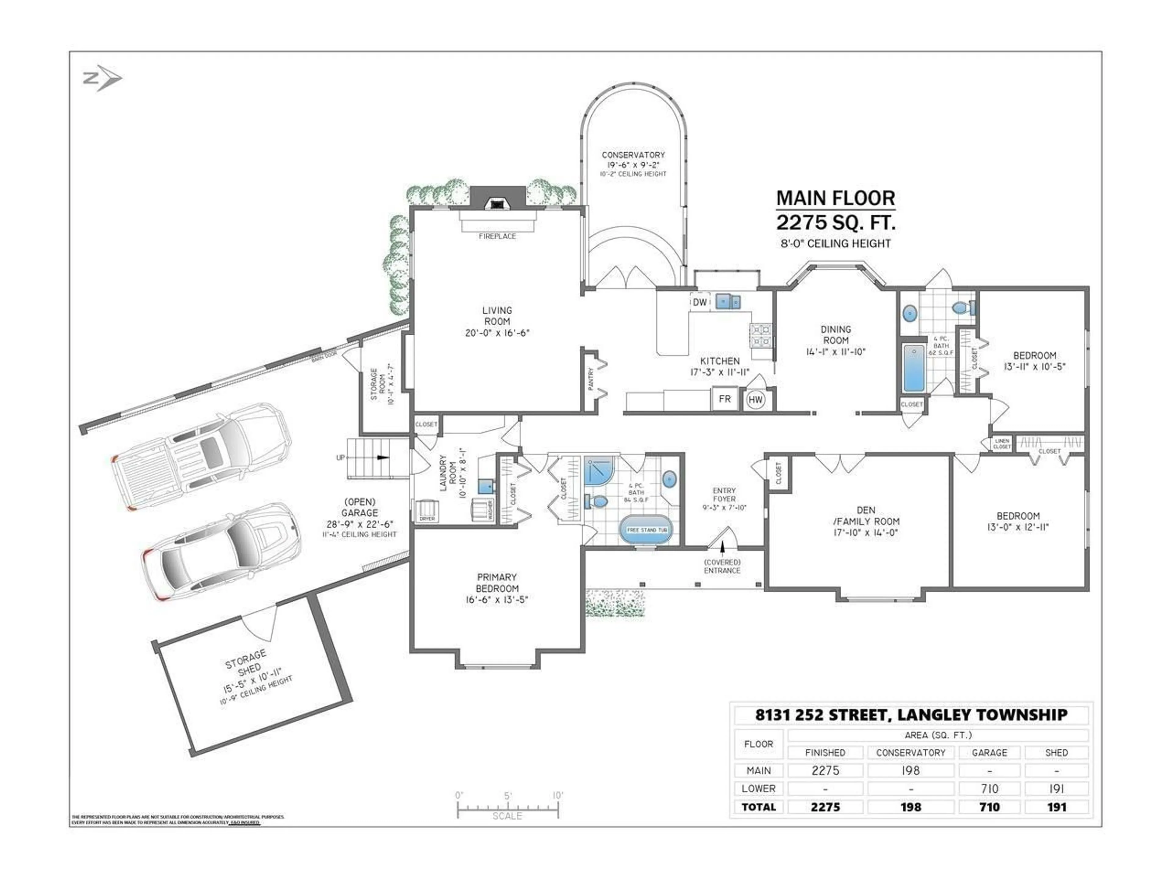 Floor plan for 8131 252 STREET, Langley British Columbia V1M3N1