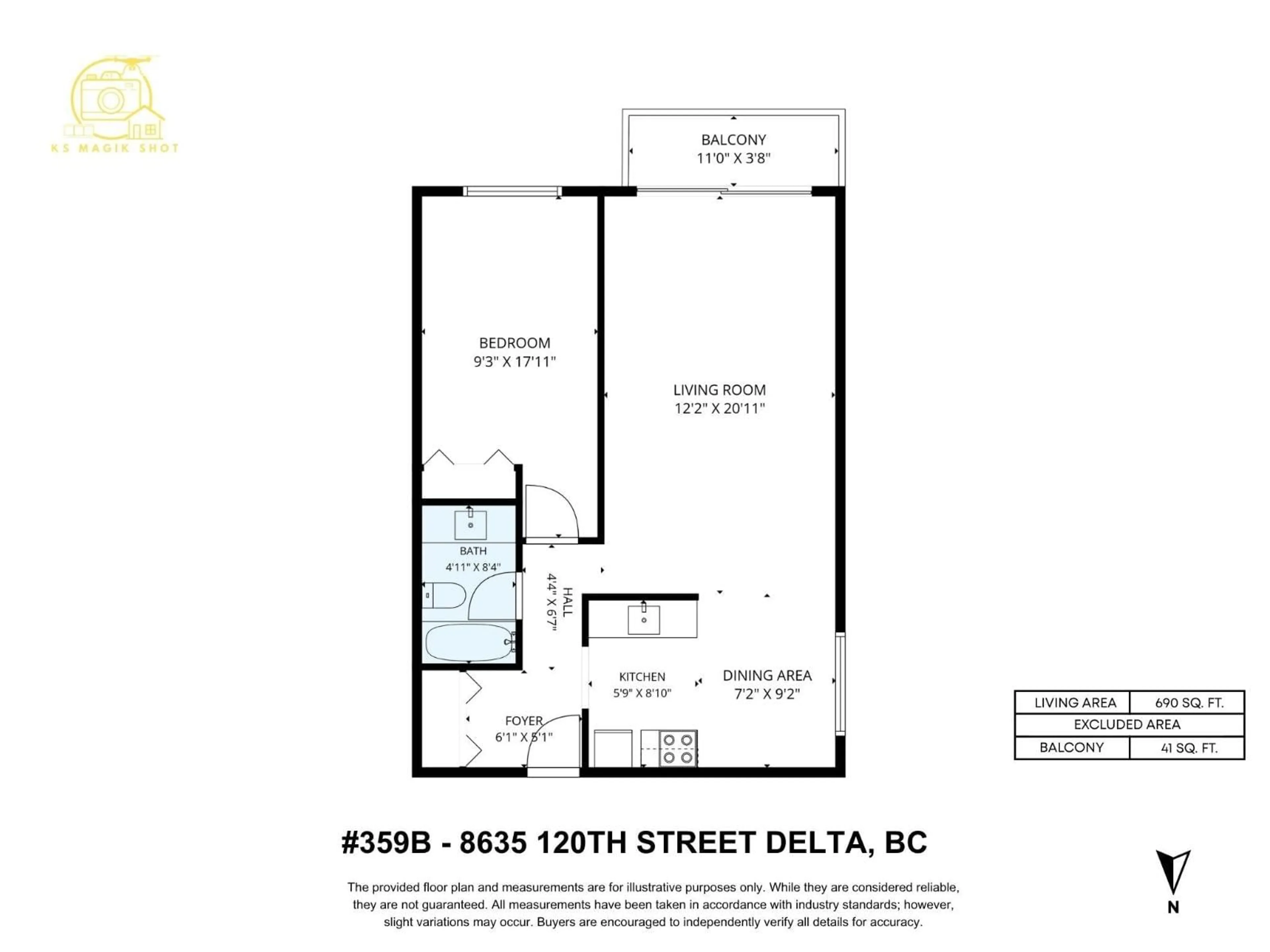 Floor plan for 359B - 8635 120 STREET, Delta British Columbia V4C6R5