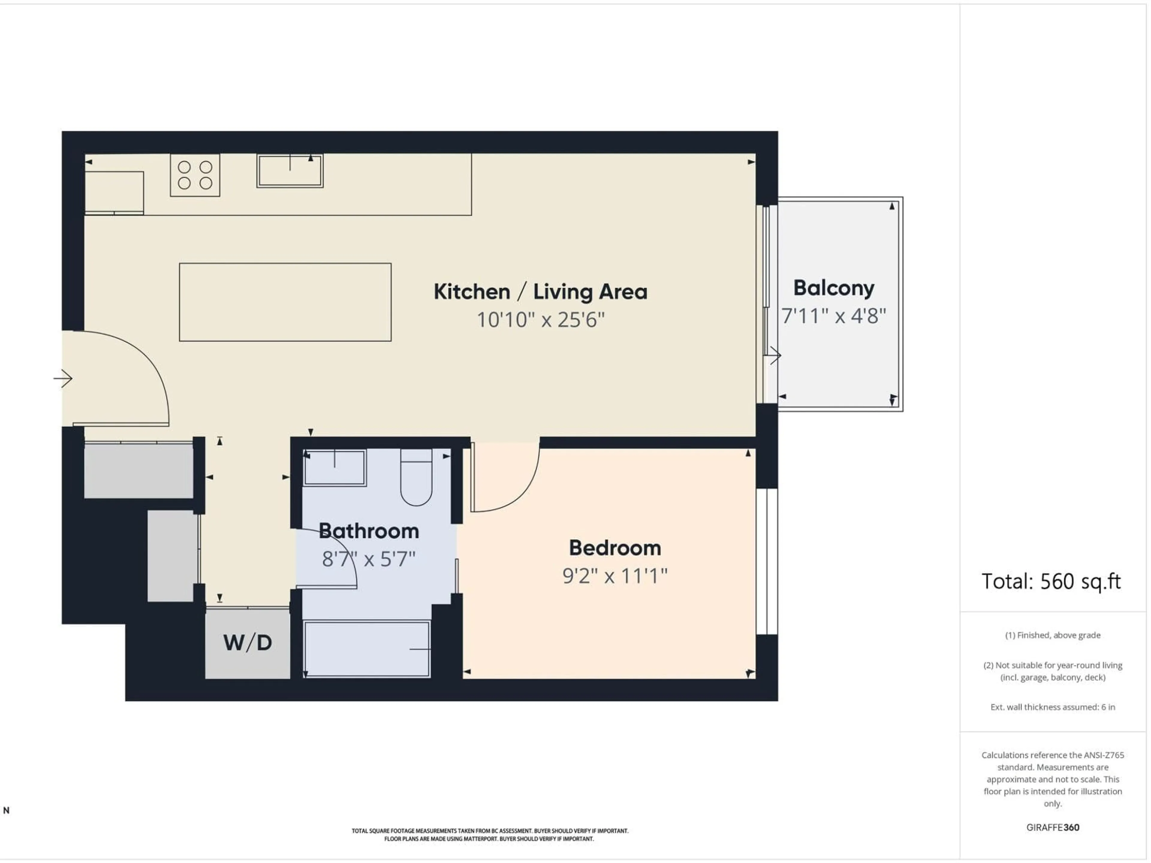 Floor plan for 1207 - 13398 104 AVENUE, Surrey British Columbia V3T1V6