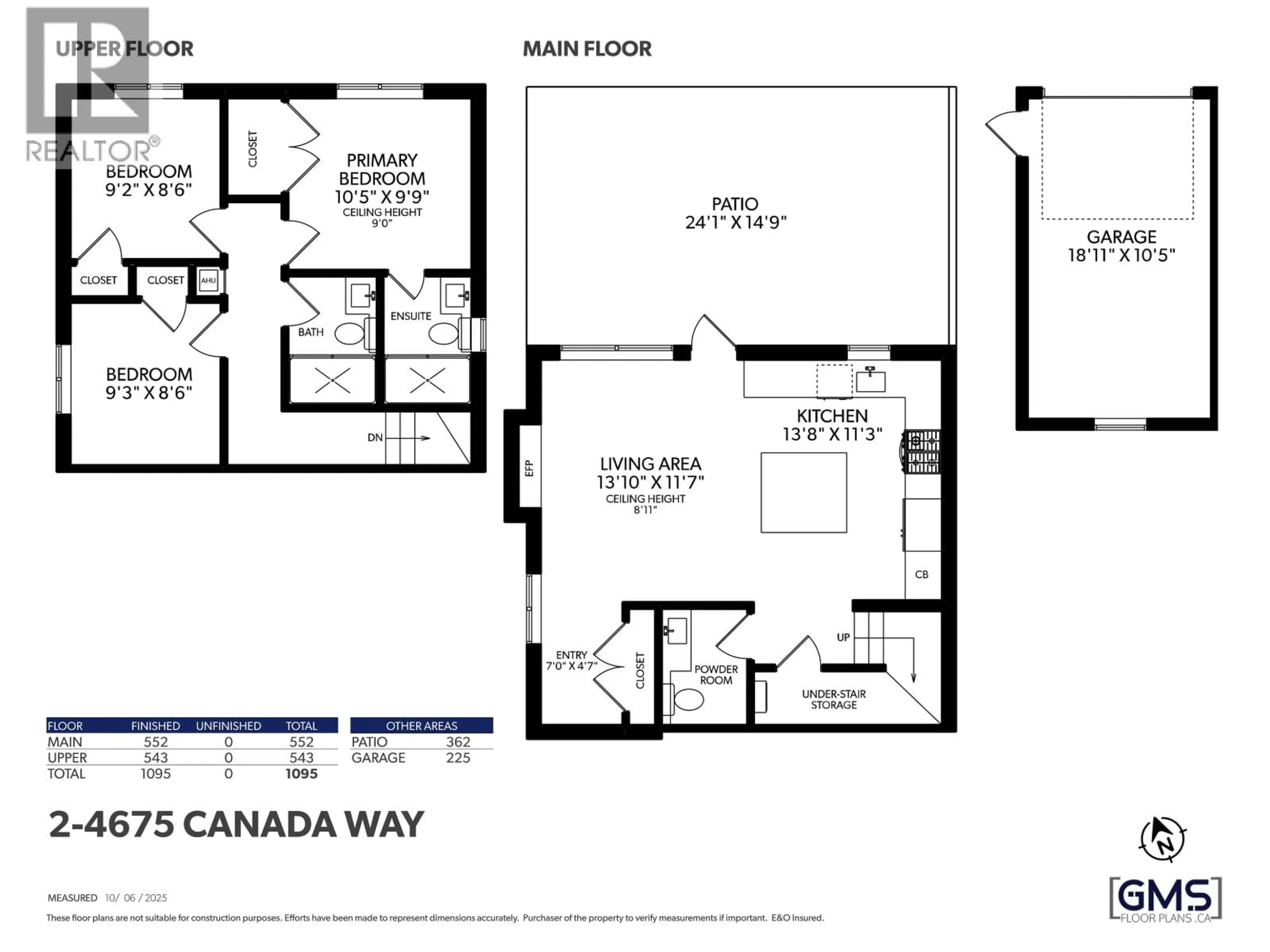 Floor plan for 2 - 4675 CANADA WAY, Burnaby British Columbia V5G1K9