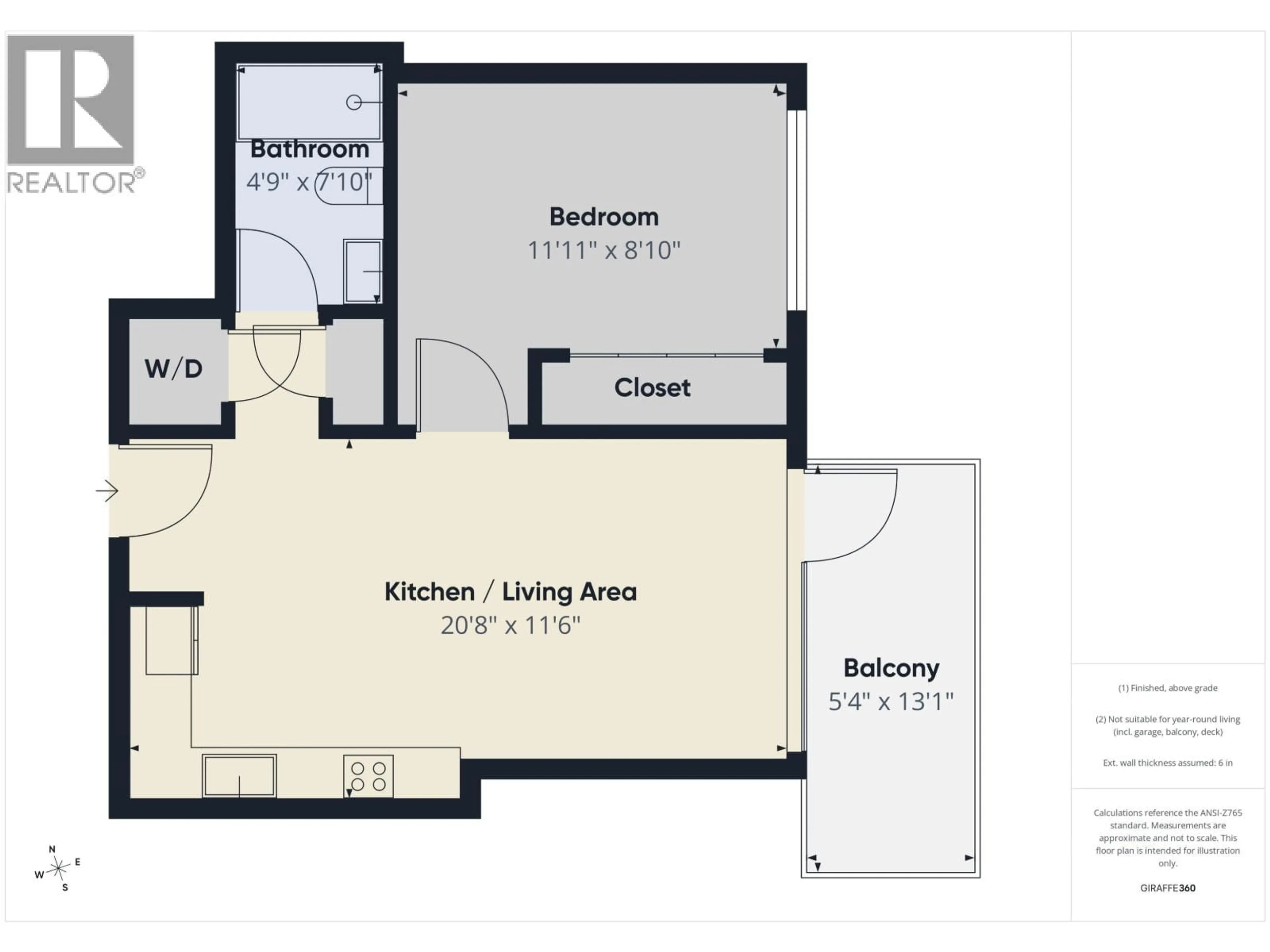 Floor plan for 2502 - 567 EMERSON STREET, Coquitlam British Columbia V3J0M8