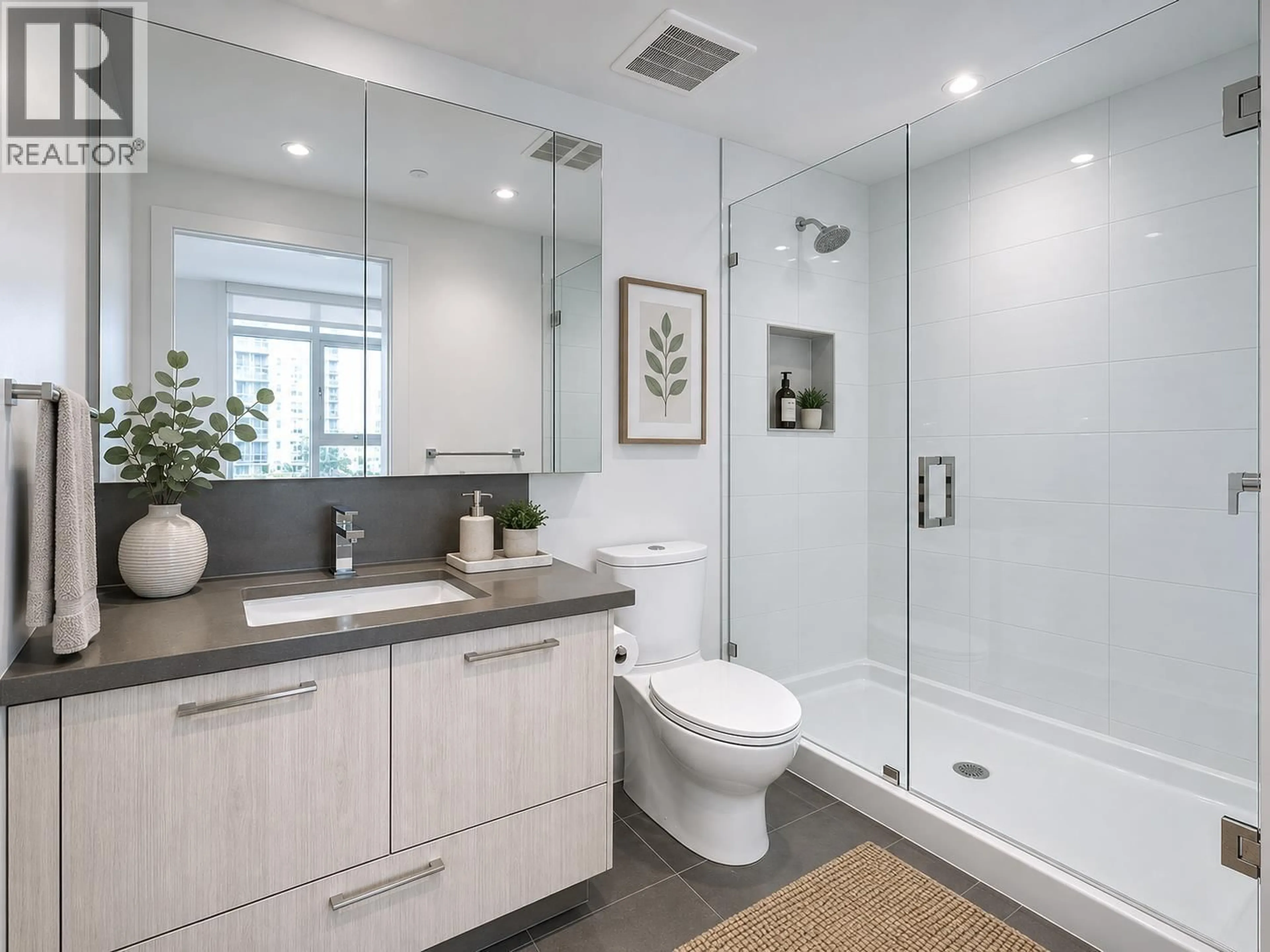 Contemporary bathroom, ceramic/tile floor for 1104 - 8570 RIVERGRASS DRIVE, Vancouver British Columbia V5S0H4