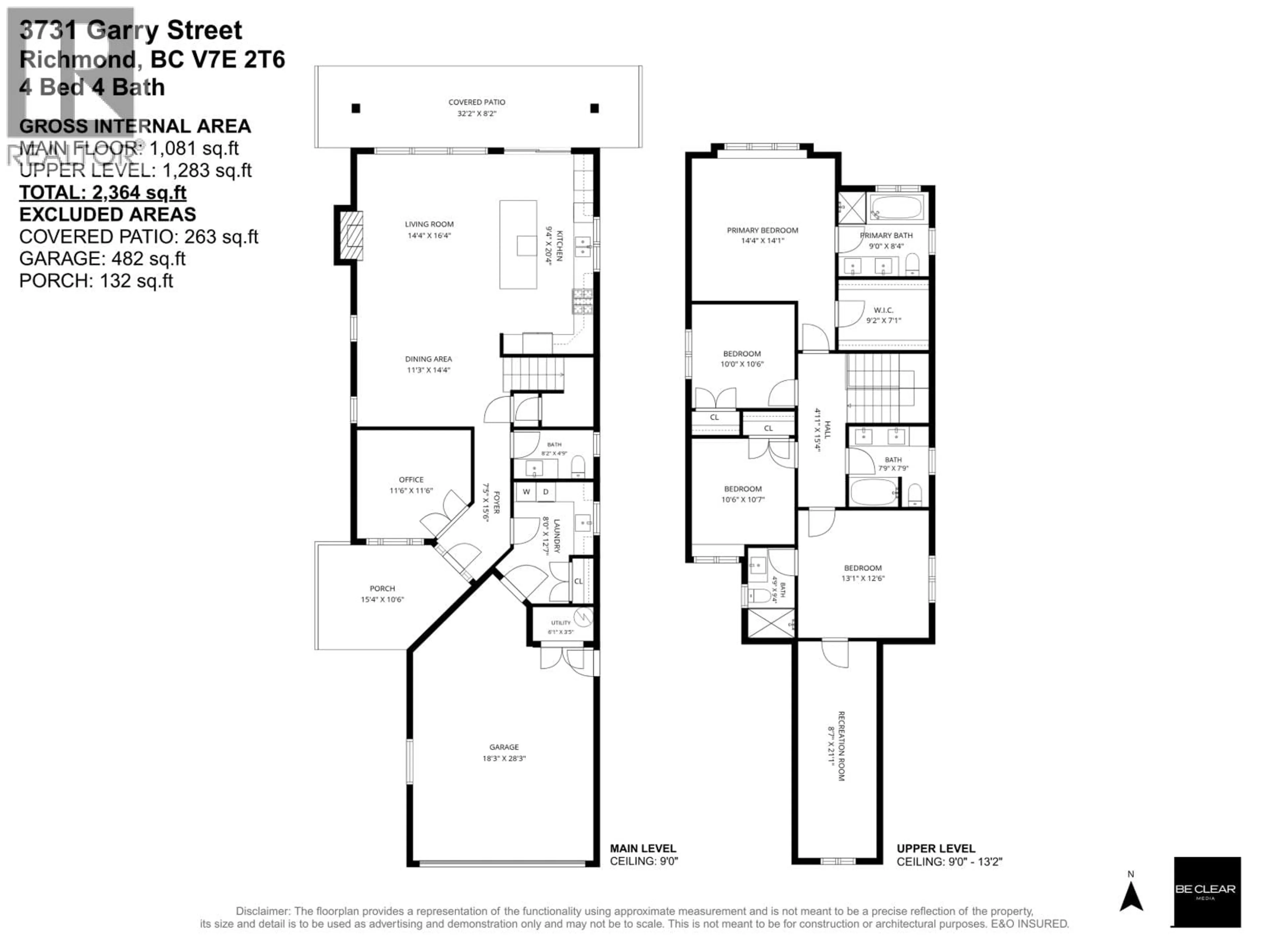 Floor plan for 3731 GARRY STREET, Richmond British Columbia V7E2T6