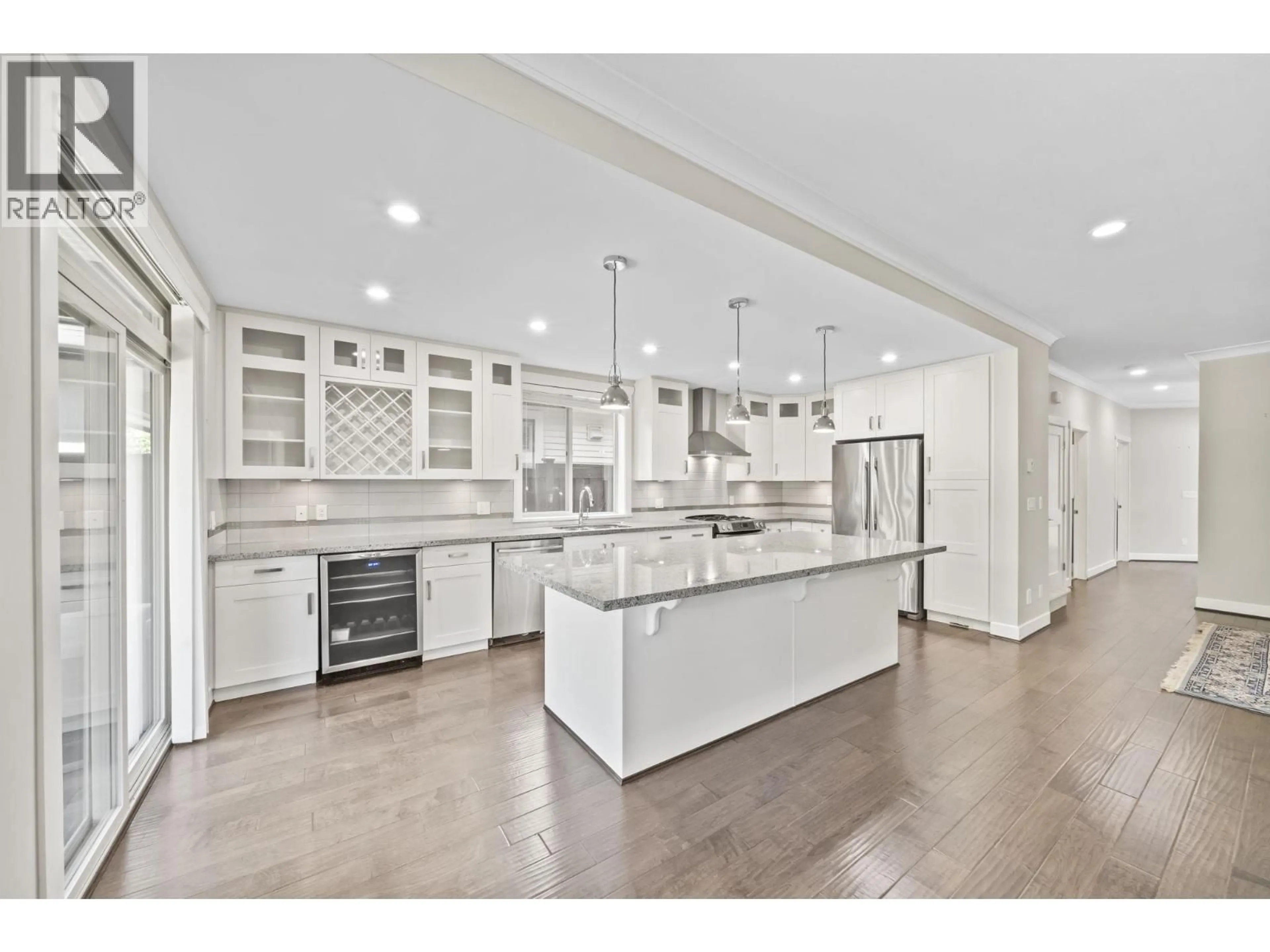 Open concept kitchen, ceramic/tile floor for 3731 GARRY STREET, Richmond British Columbia V7E2T6