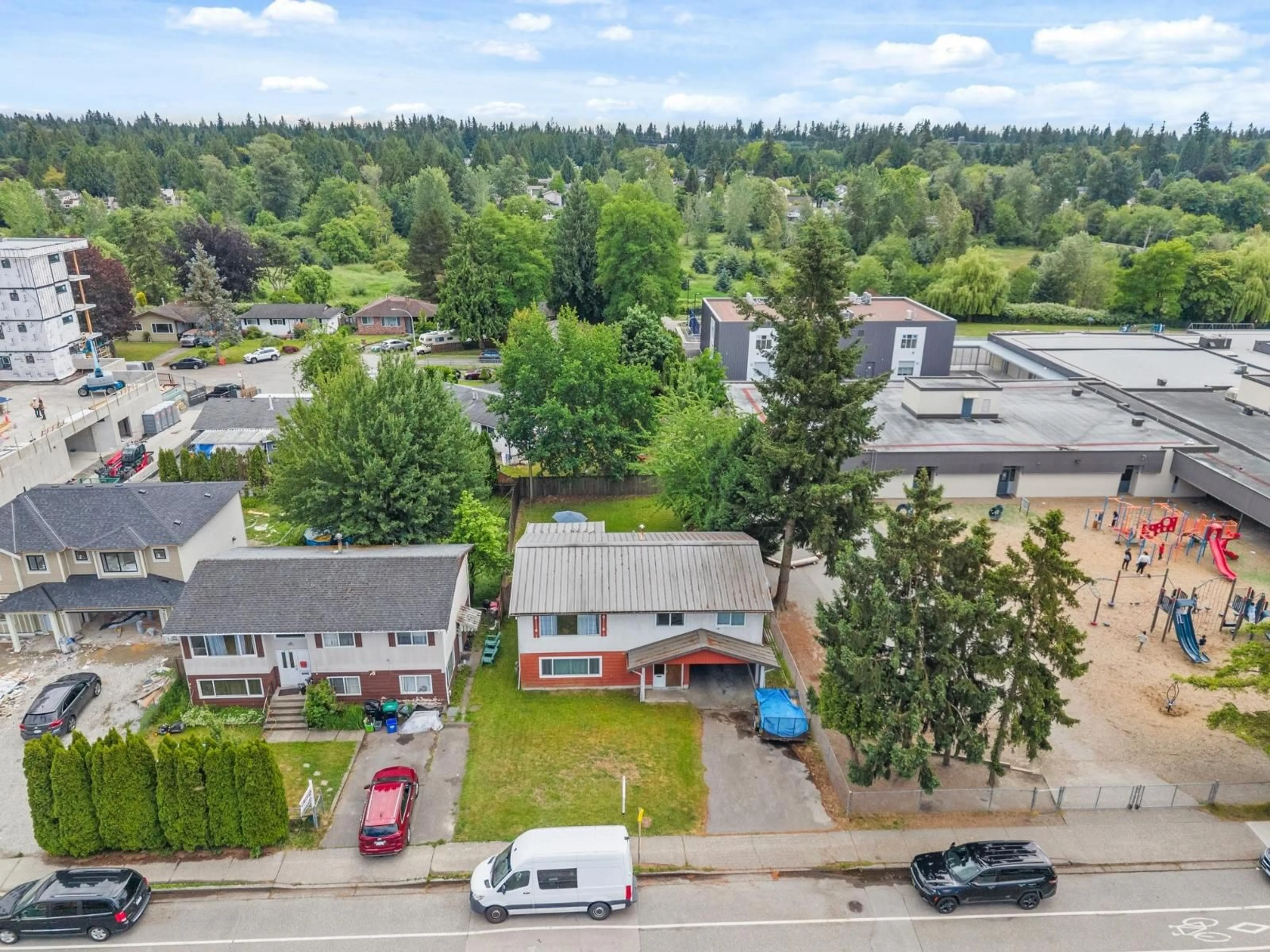 A pic from outside/outdoor area/front of a property/back of a property/a pic from drone, street for 20106 53 AVENUE, Langley British Columbia V3A3T9
