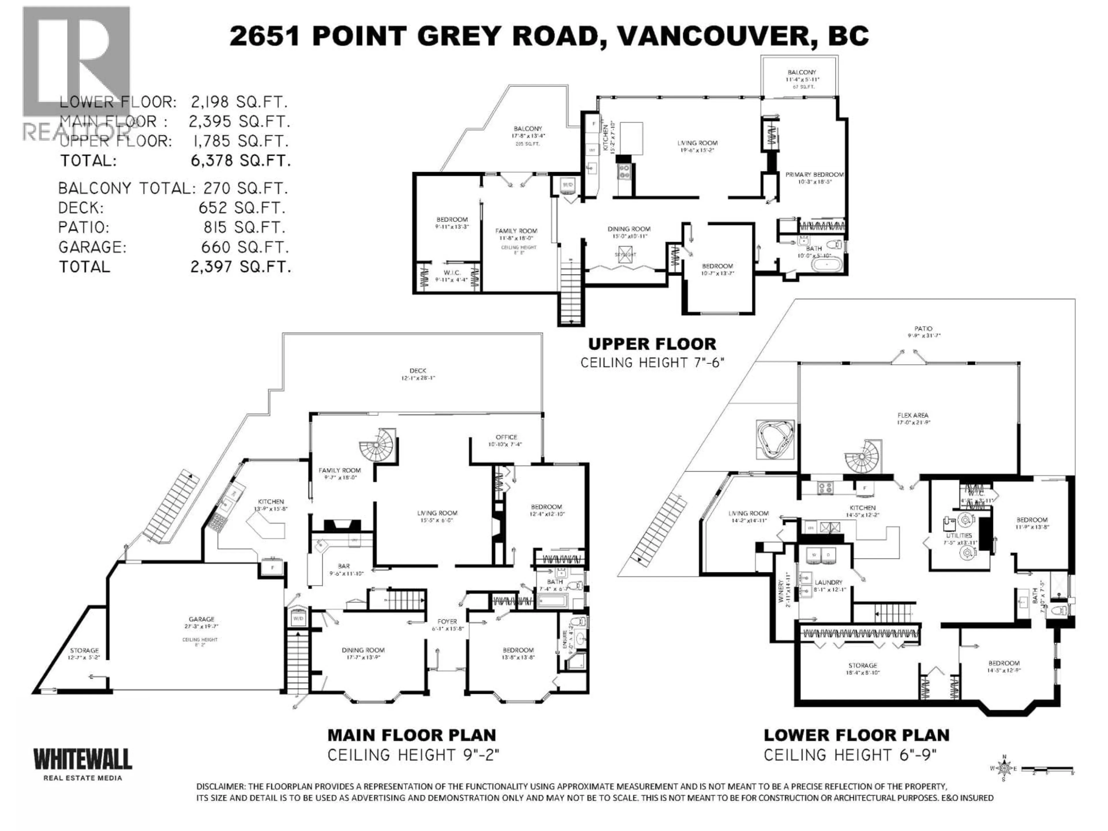 Floor plan for 2651 POINT GREY ROAD, Vancouver British Columbia V6K1A4