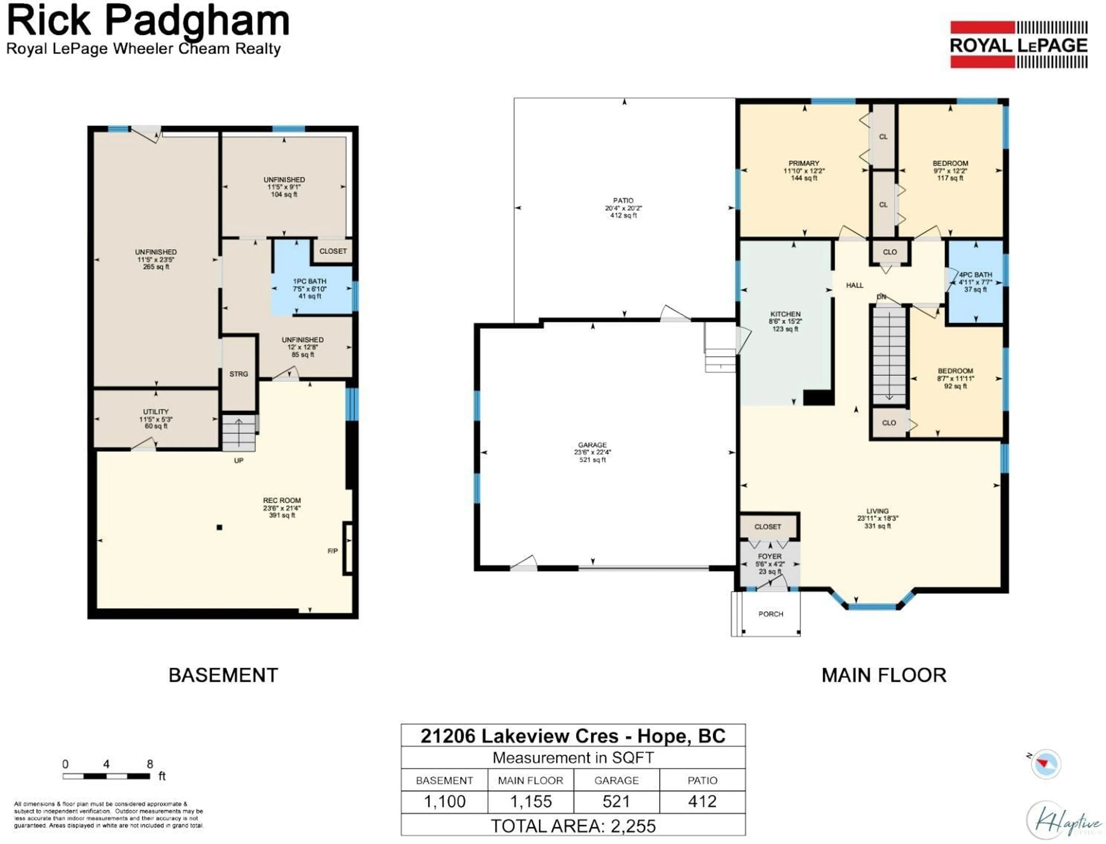 Floor plan for 21206 LAKEVIEW CRESCENT, Hope British Columbia V0X1L1