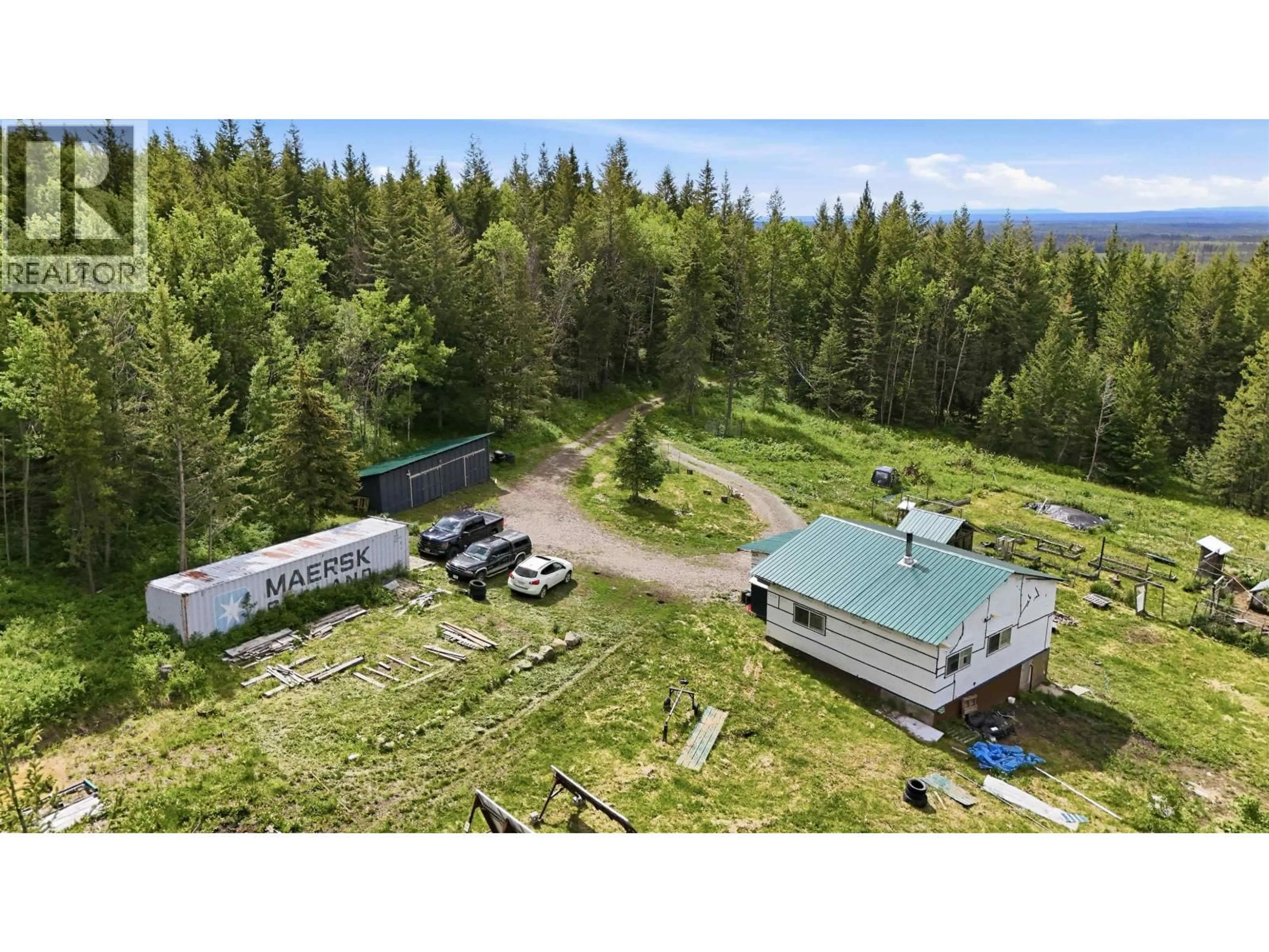 A pic from outside/outdoor area/front of a property/back of a property/a pic from drone, unknown for 1261 SCHEFFLER ROAD, Williams Lake British Columbia V0K2G0