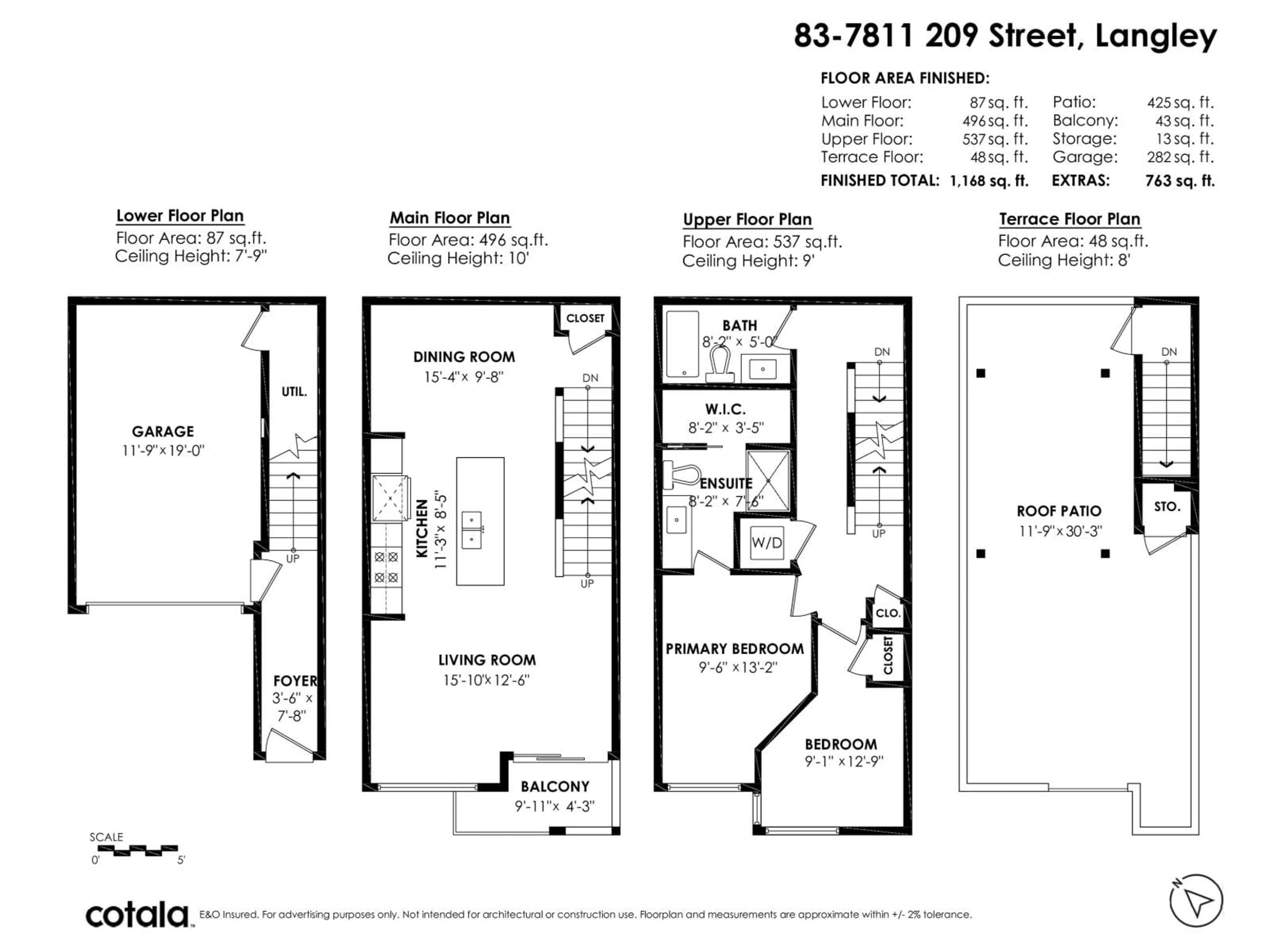 Floor plan for 83 - 7811 209 STREET, Langley British Columbia V2Y0P2