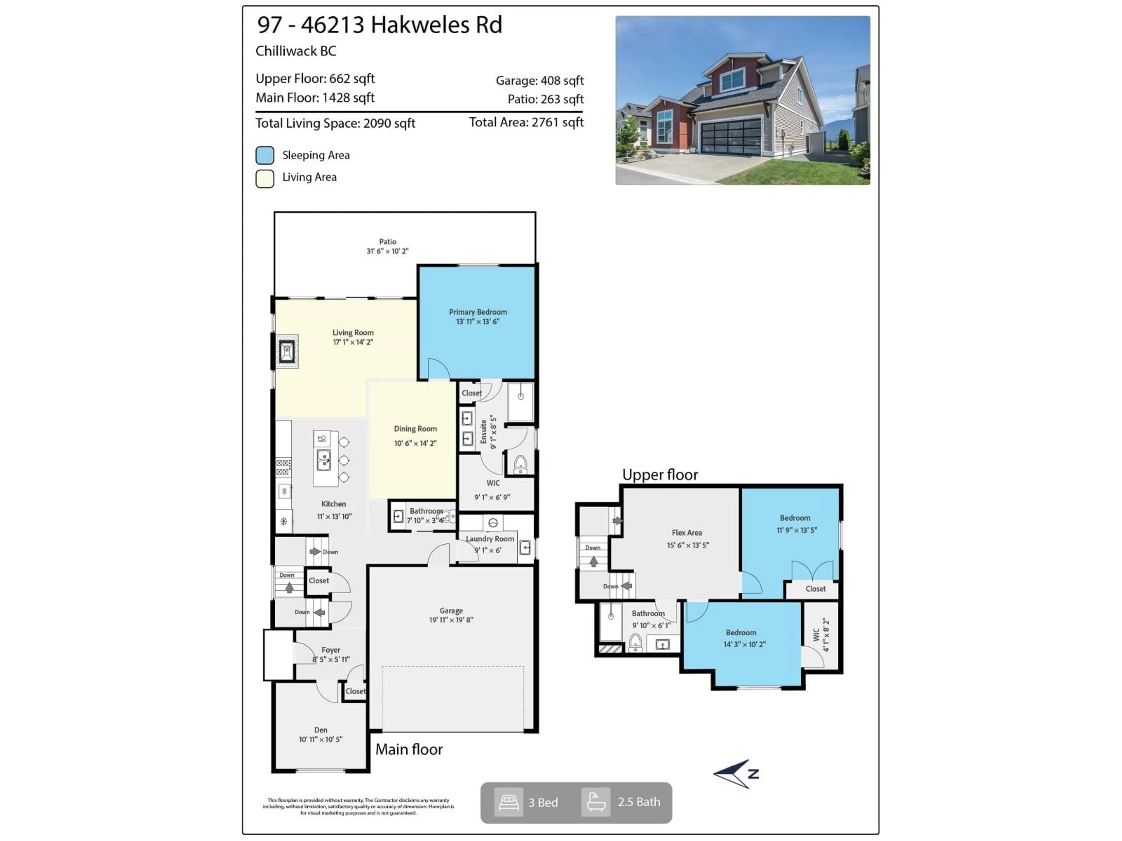 Floor plan for 97 - 46213 HAKWELES ROAD, Chilliwack British Columbia V4Z0C6