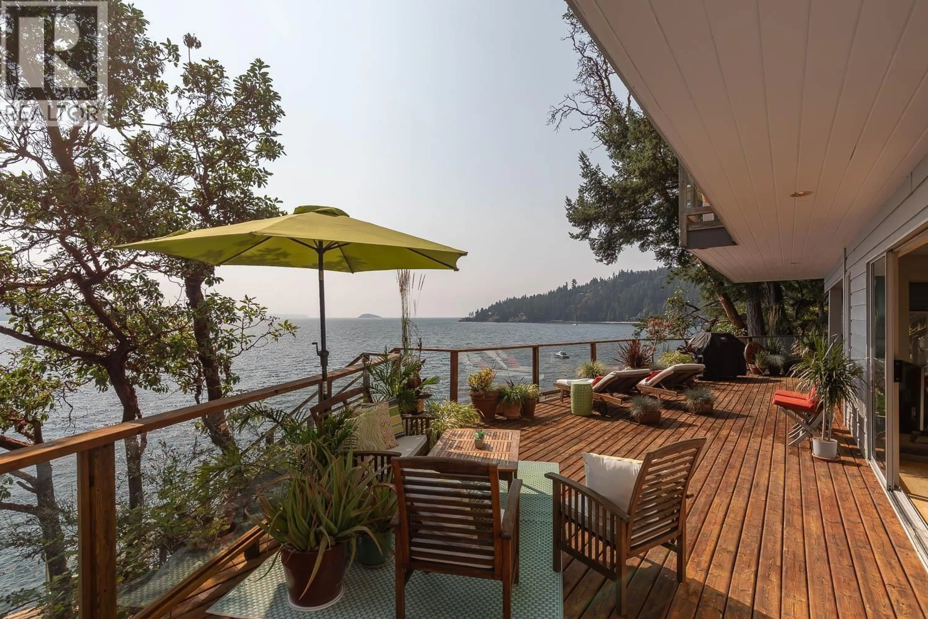 Patio, water/lake/river/ocean view for 1483 WEBB ROAD, Bowen Island British Columbia V0N1G0