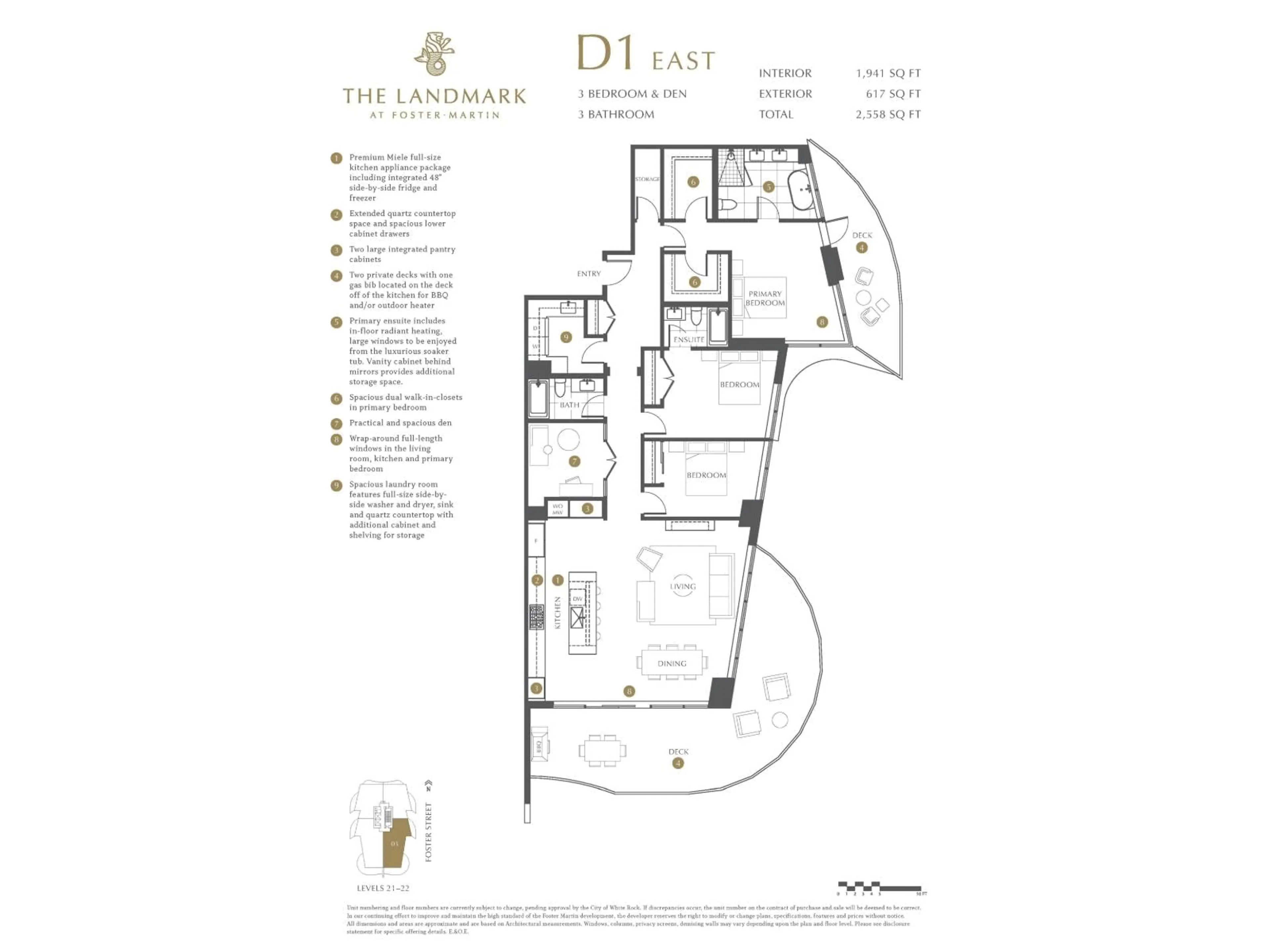 Floor plan for 2103 - 1475 FOSTER STREET, White Rock British Columbia V4B0C9
