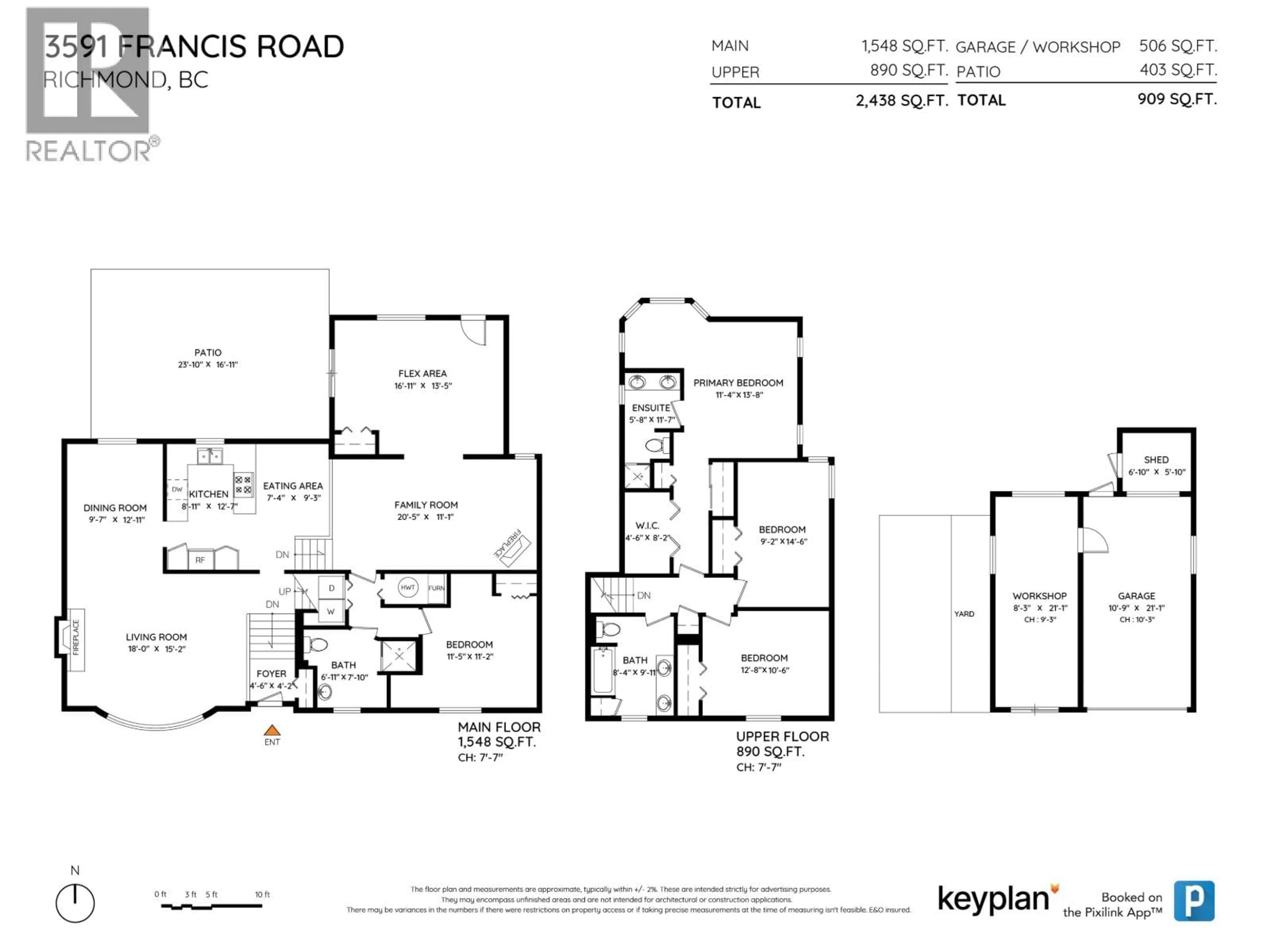 Floor plan for 3591 FRANCIS ROAD, Richmond British Columbia V7C1J4