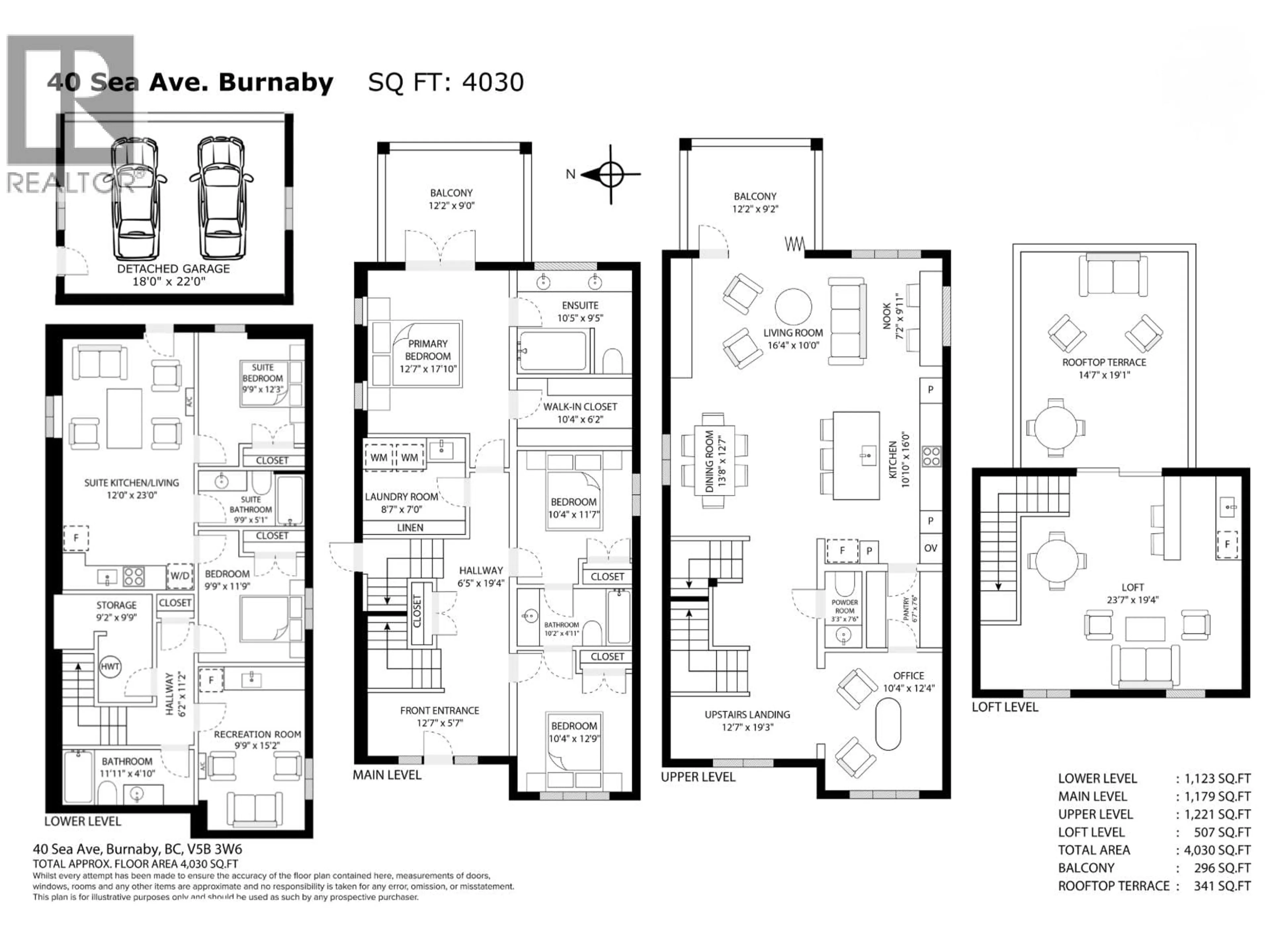 Floor plan for 40 SEA AVENUE, Burnaby British Columbia V5B3W6