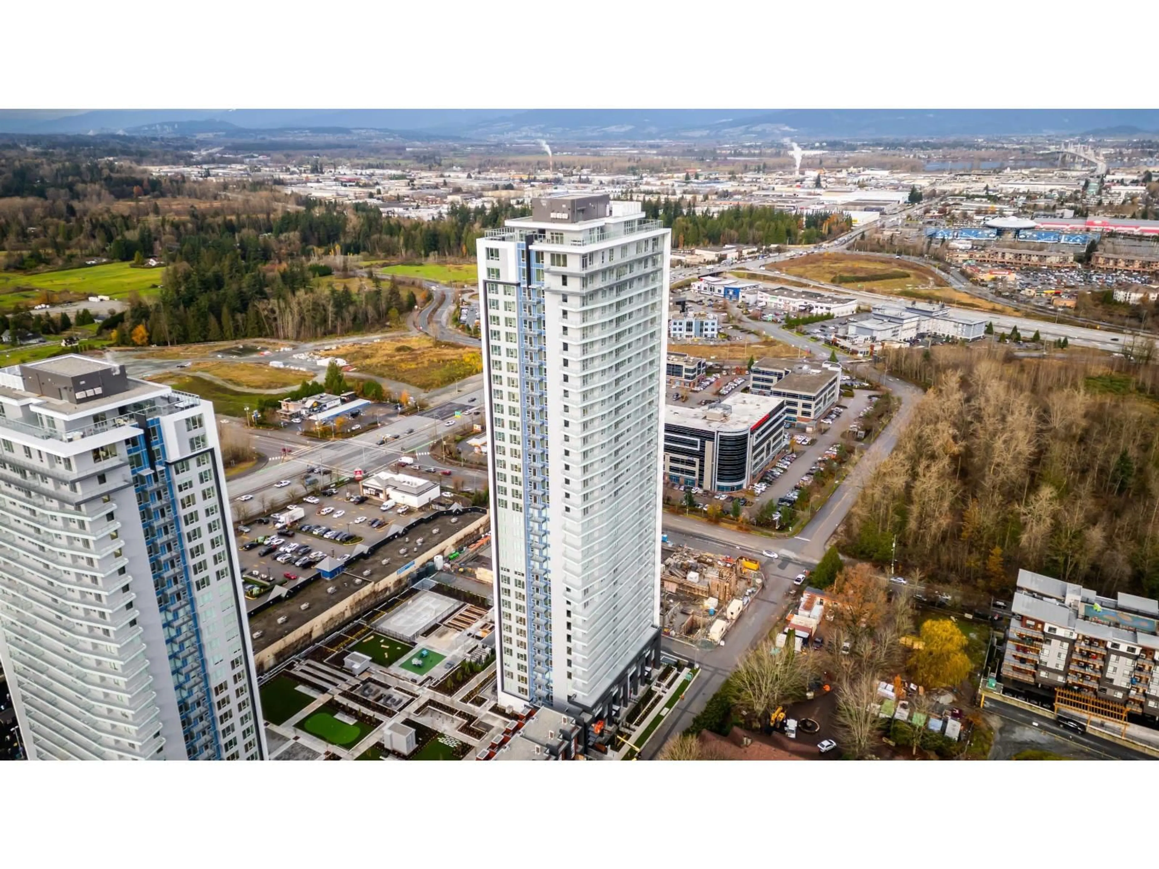 A pic from outside/outdoor area/front of a property/back of a property/a pic from drone, city buildings view from balcony for 2003 - 8551 201 STREET, Langley British Columbia V2Y3Y5