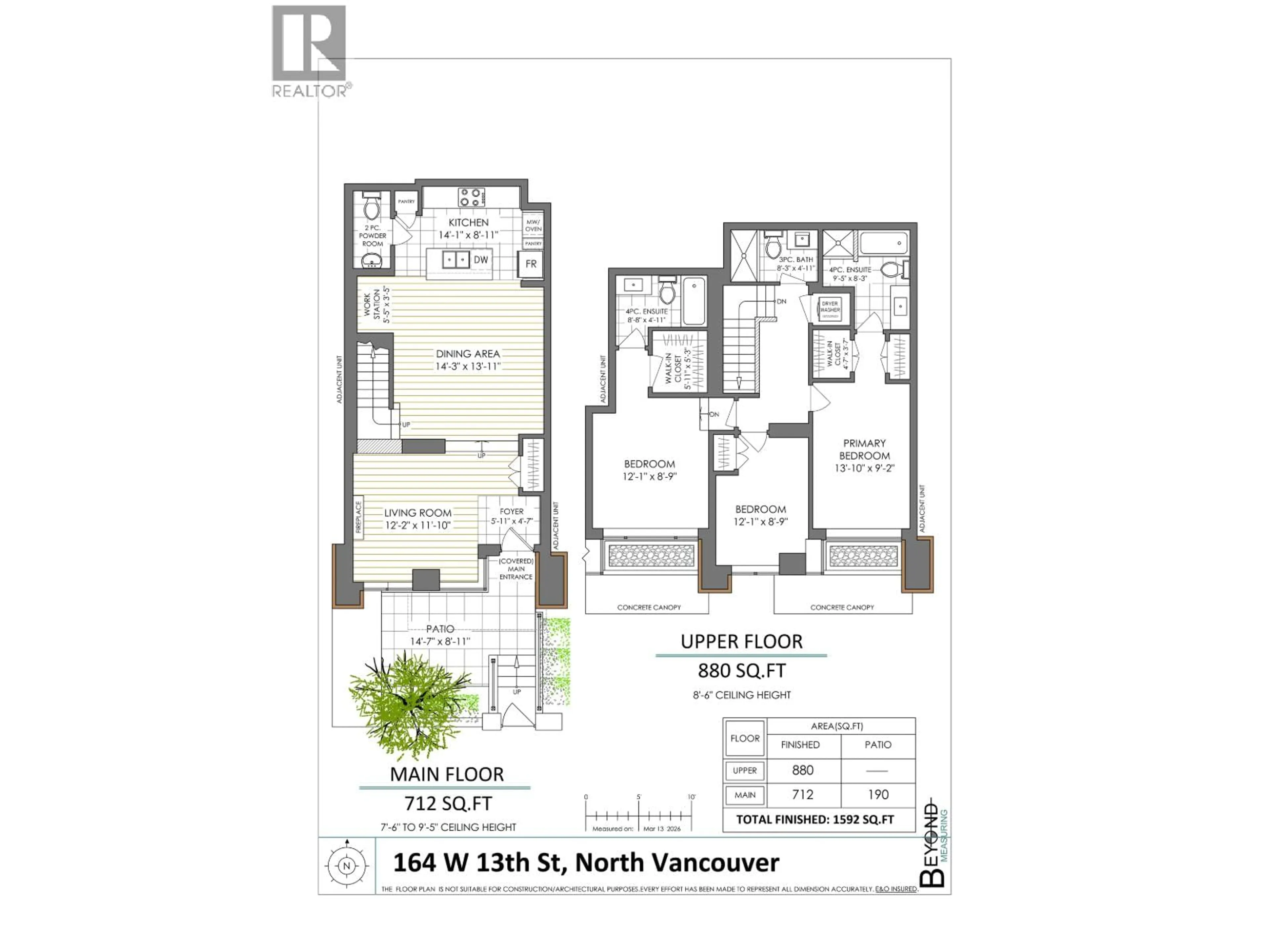 Floor plan for 164 13TH STREET, North Vancouver British Columbia V7M1N6