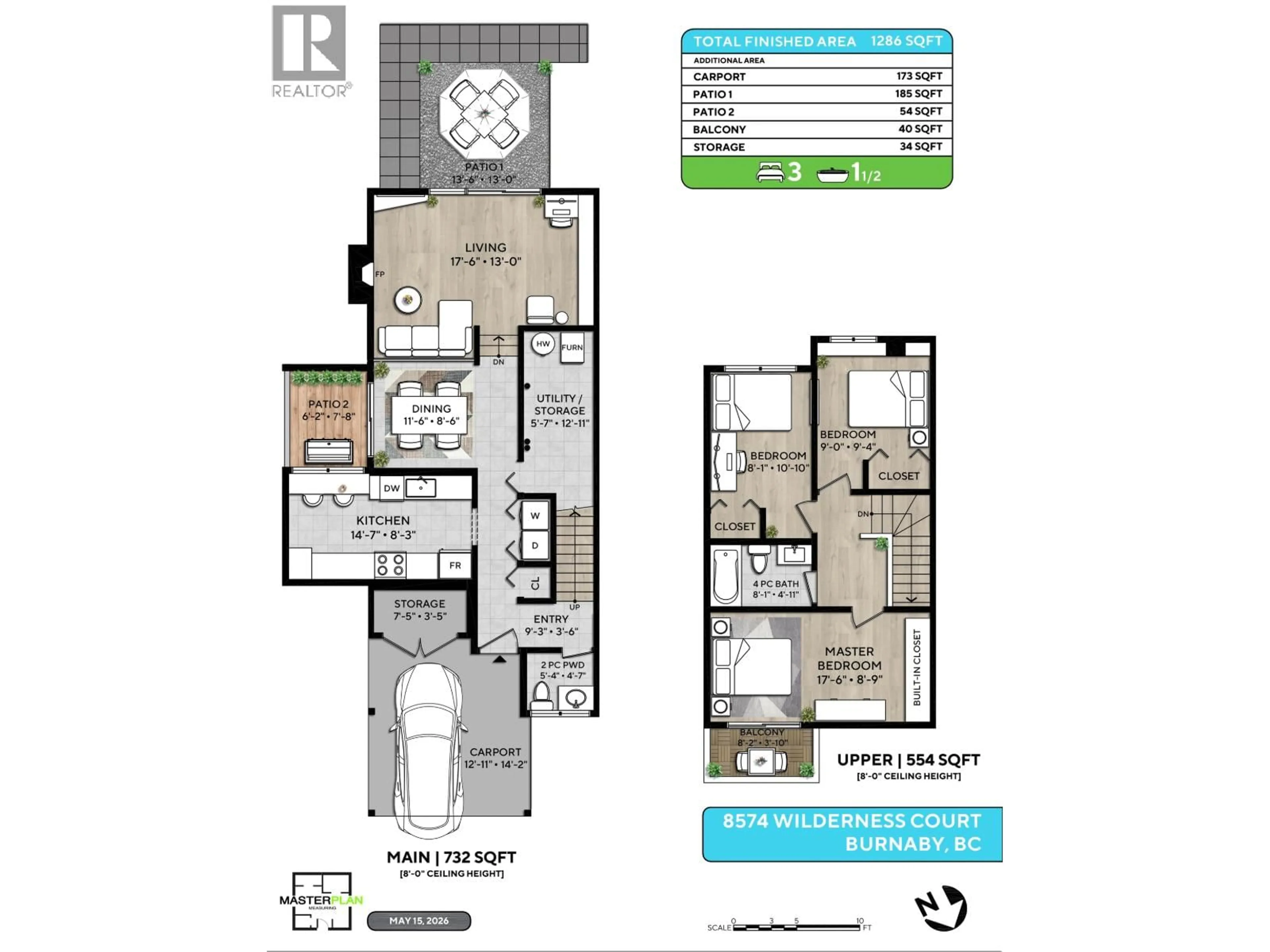 Floor plan for 8574 WILDERNESS COURT, Burnaby British Columbia V5A4B2