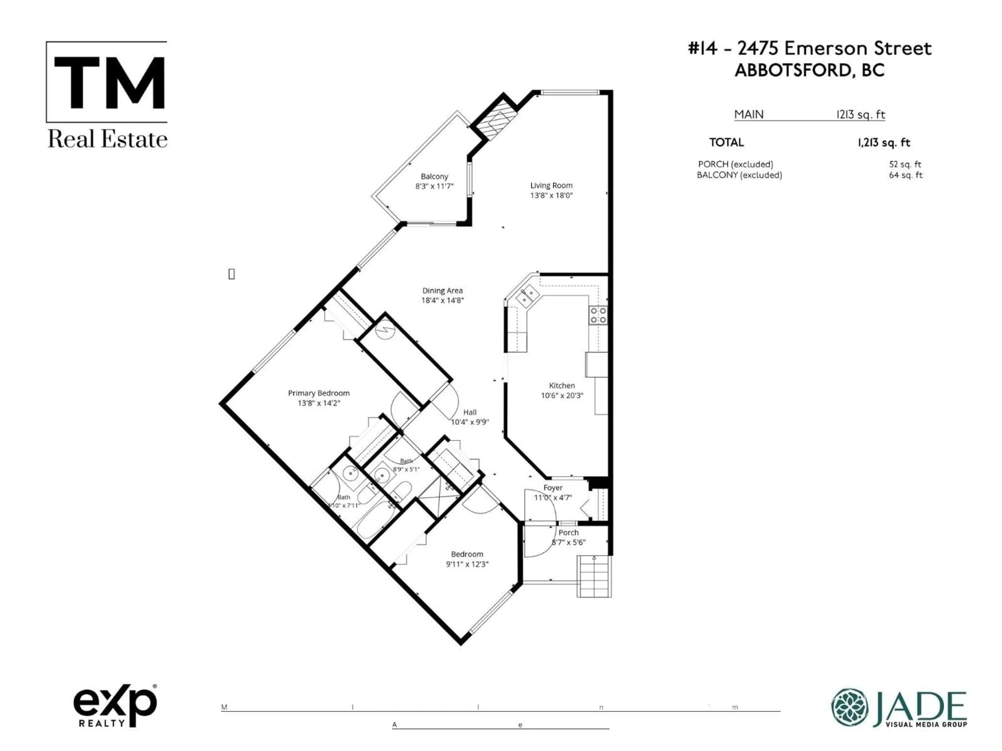 Floor plan for 14 - 2475 EMERSON STREET, Abbotsford British Columbia V2T4W5