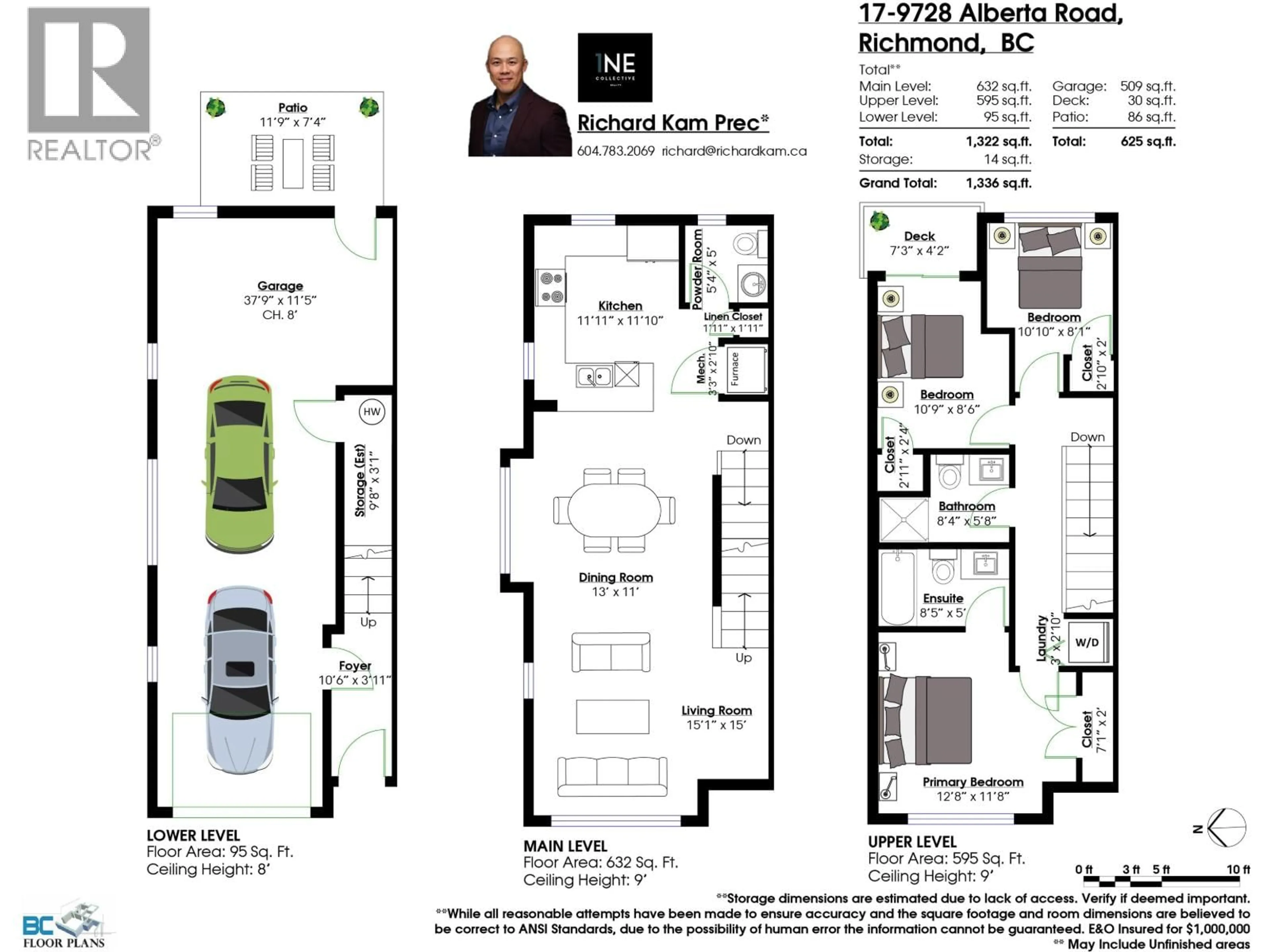 Floor plan for 17 - 9728 ALBERTA ROAD, Richmond British Columbia V6Y0J2