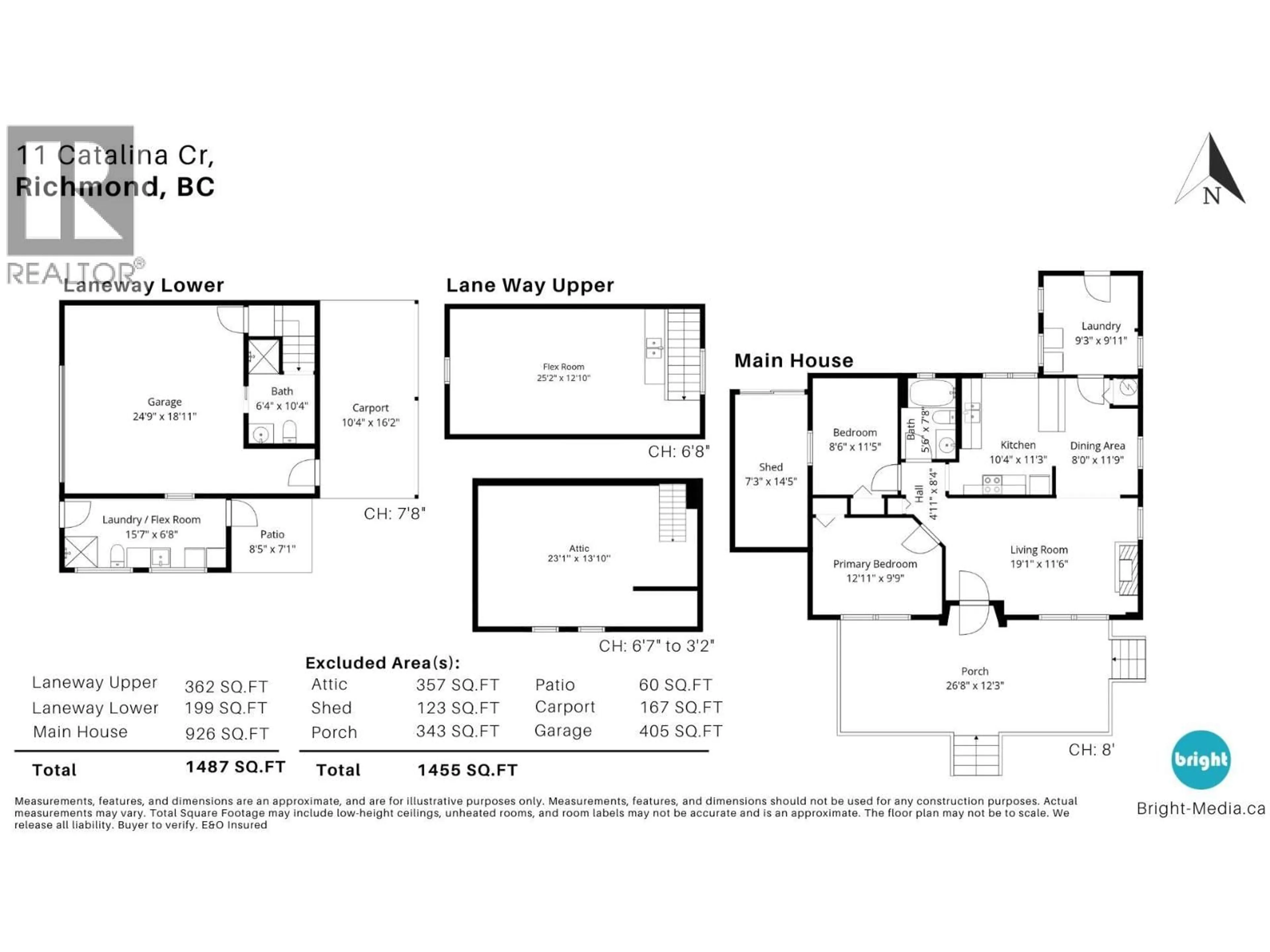 Floor plan for 11 CATALINA CRESCENT, Richmond British Columbia V7B1C9