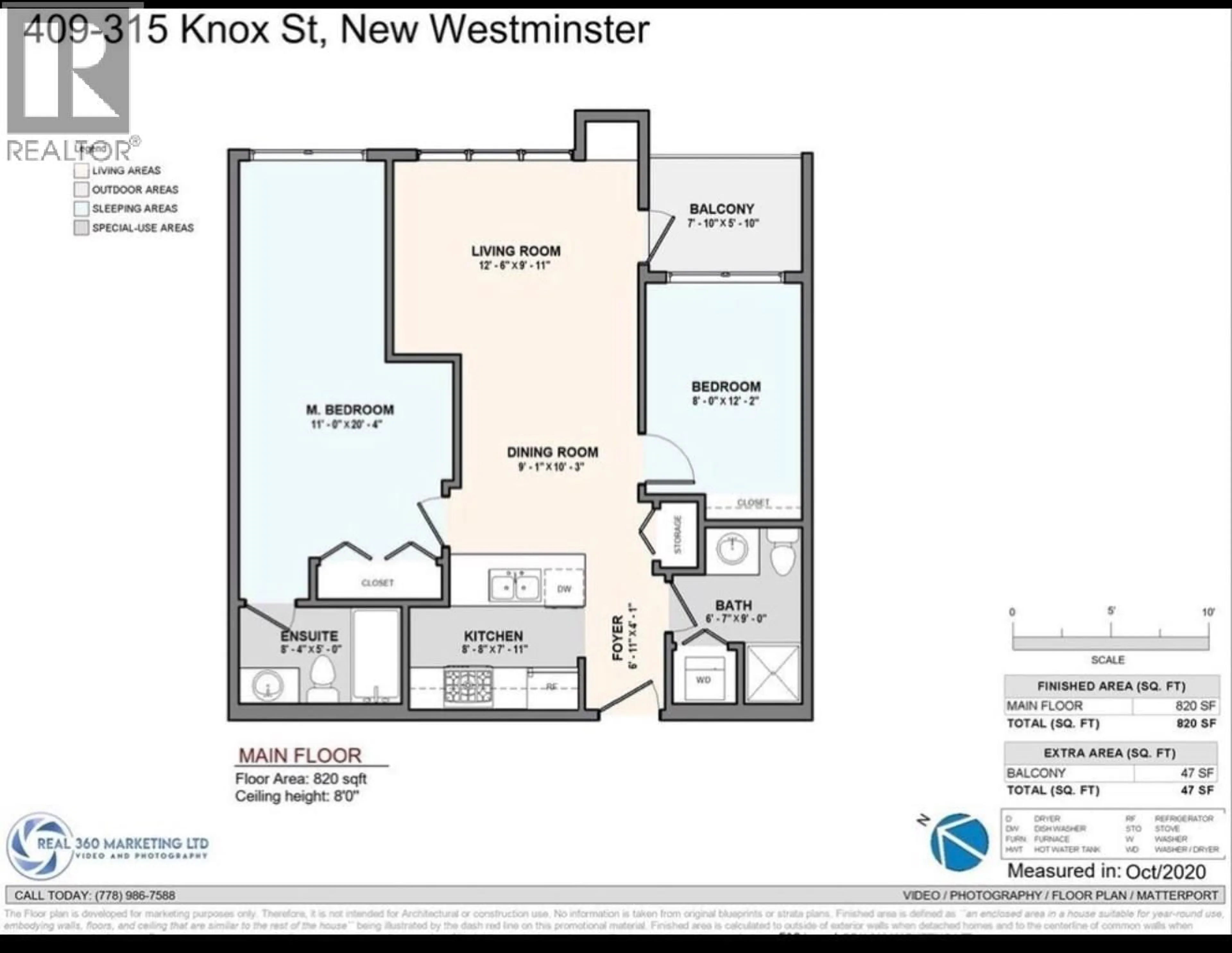 Floor plan for 409 - 315 KNOX STREET, New Westminster British Columbia V3L0B5
