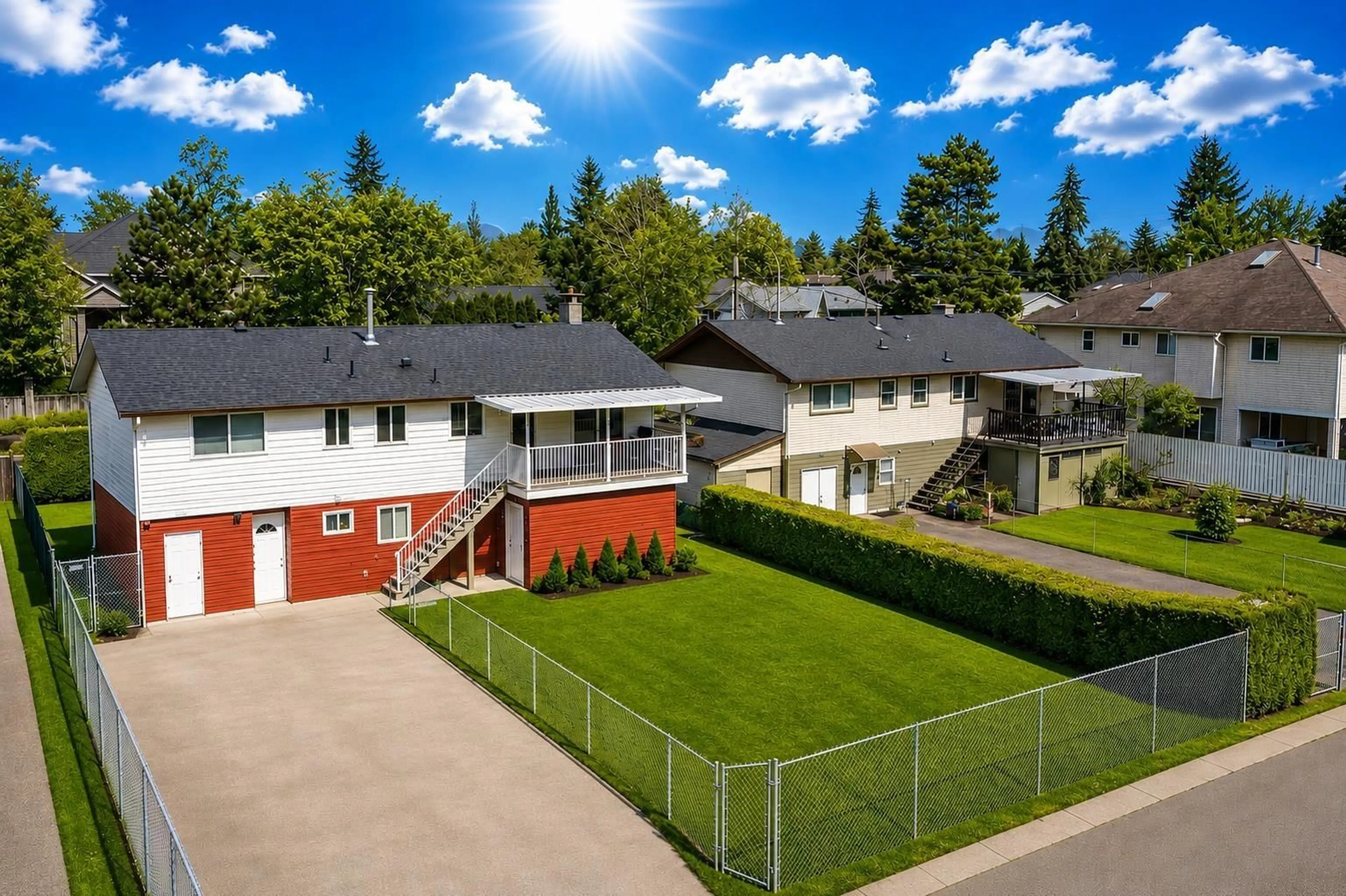 A pic from outside/outdoor area/front of a property/back of a property/a pic from drone, unknown for 14058 72 AVENUE, Surrey British Columbia V3W2P8