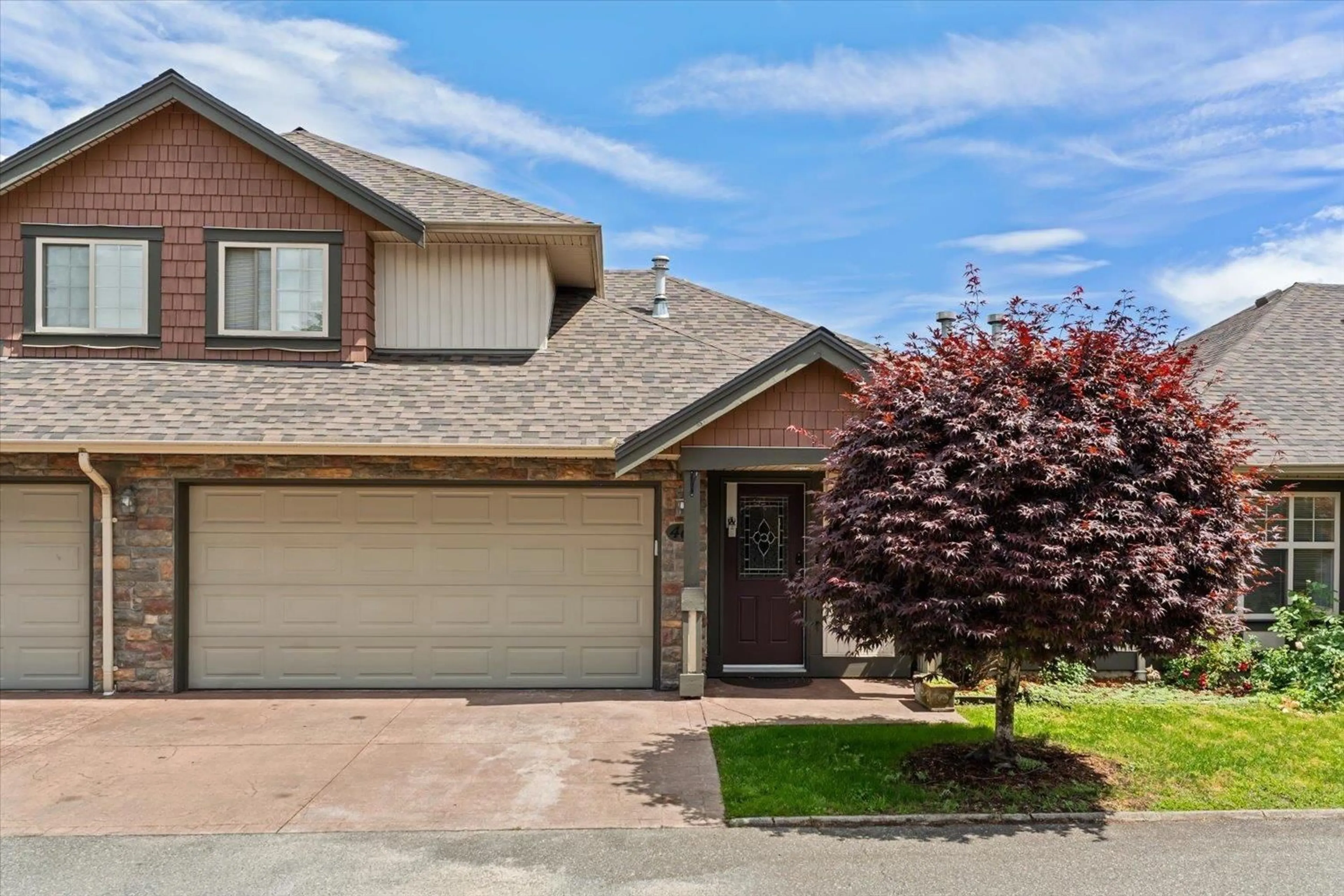 Home with brick exterior material, street for 46 - 6887 SHEFFIELD WAY, Chilliwack British Columbia V2R5V5