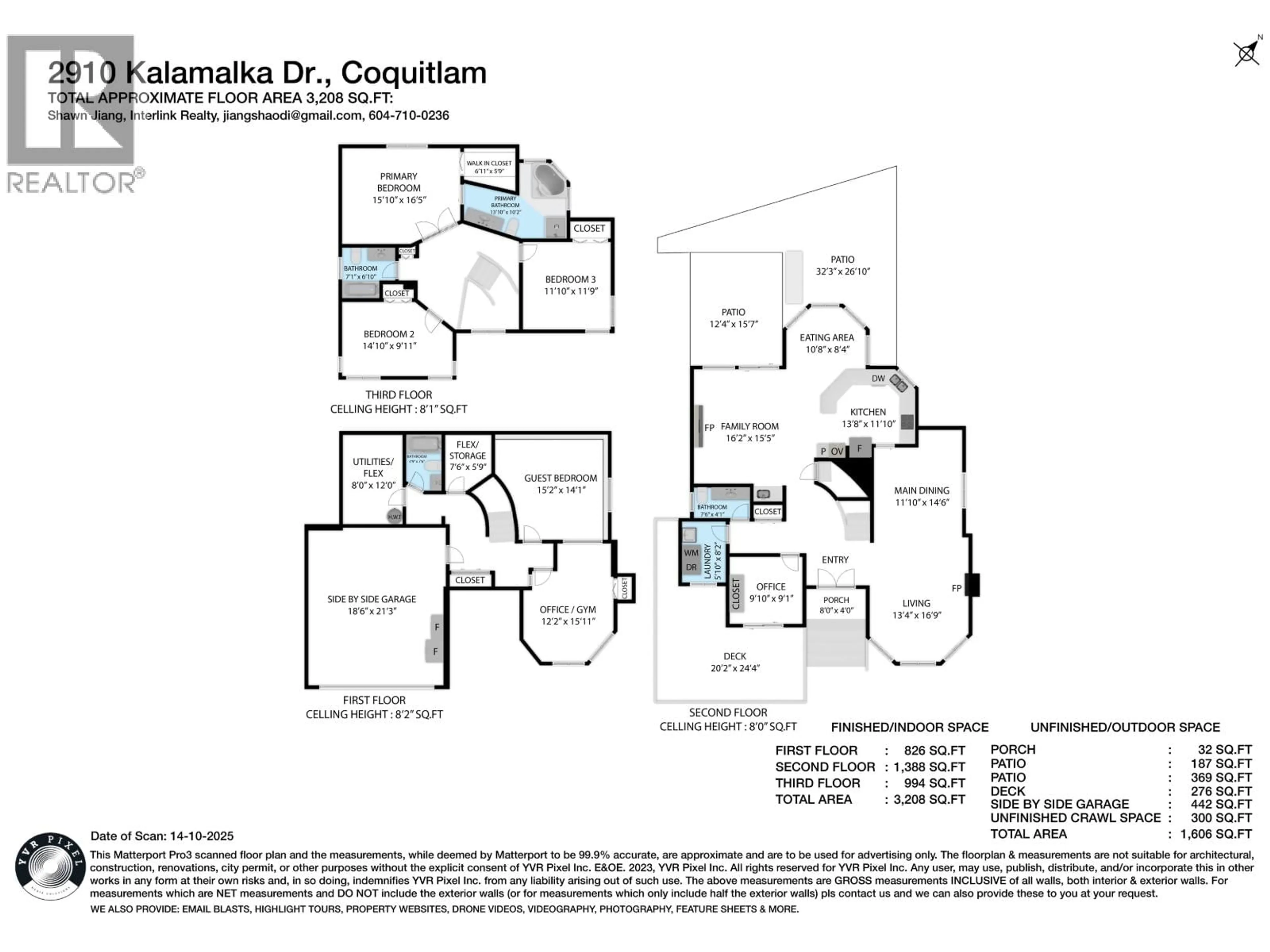 Floor plan for 2910 KALAMALKA DRIVE, Coquitlam British Columbia V3C5Z7