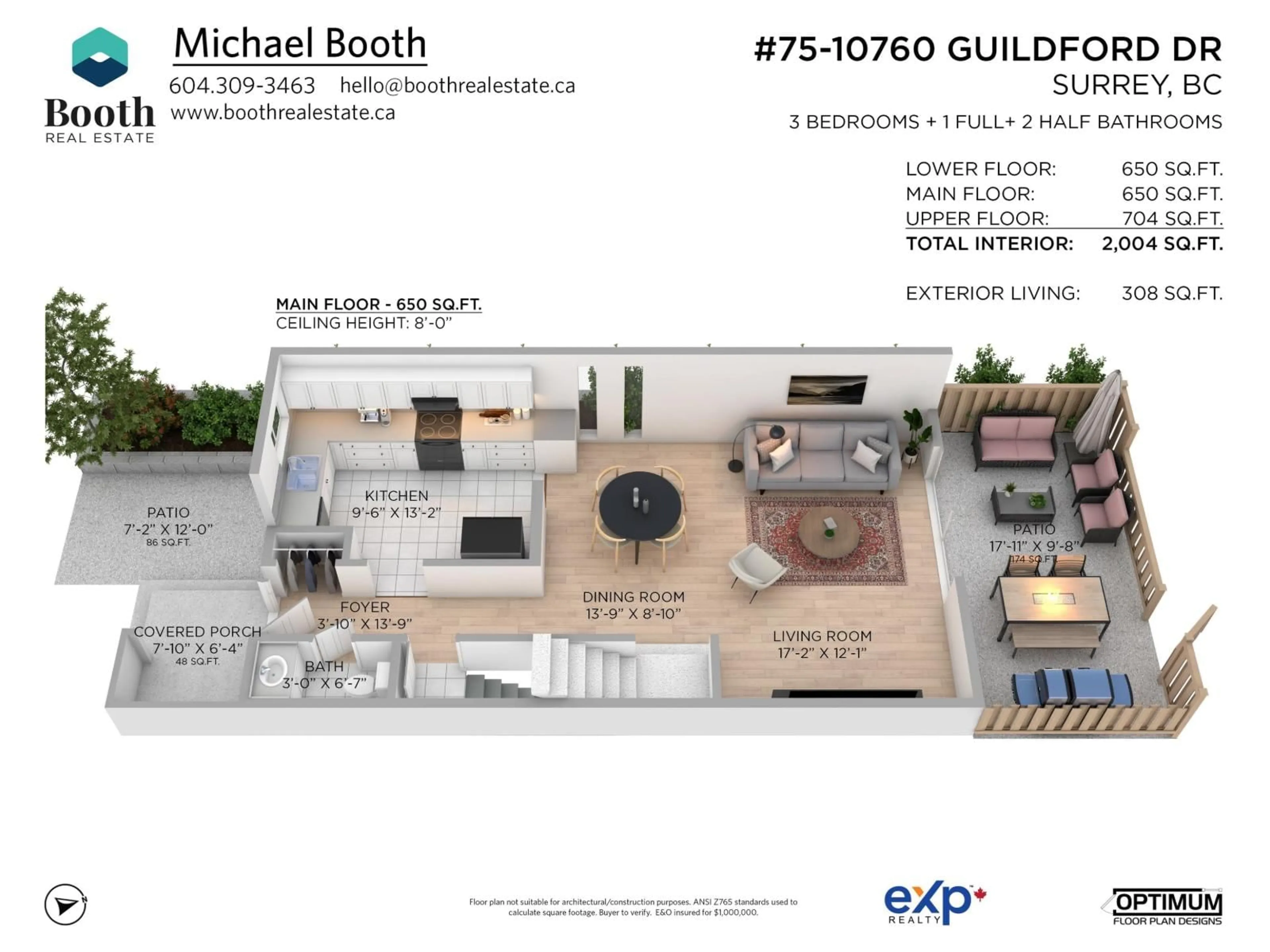 Floor plan for 75 - 10760 GUILDFORD DRIVE, Surrey British Columbia V3R1W6