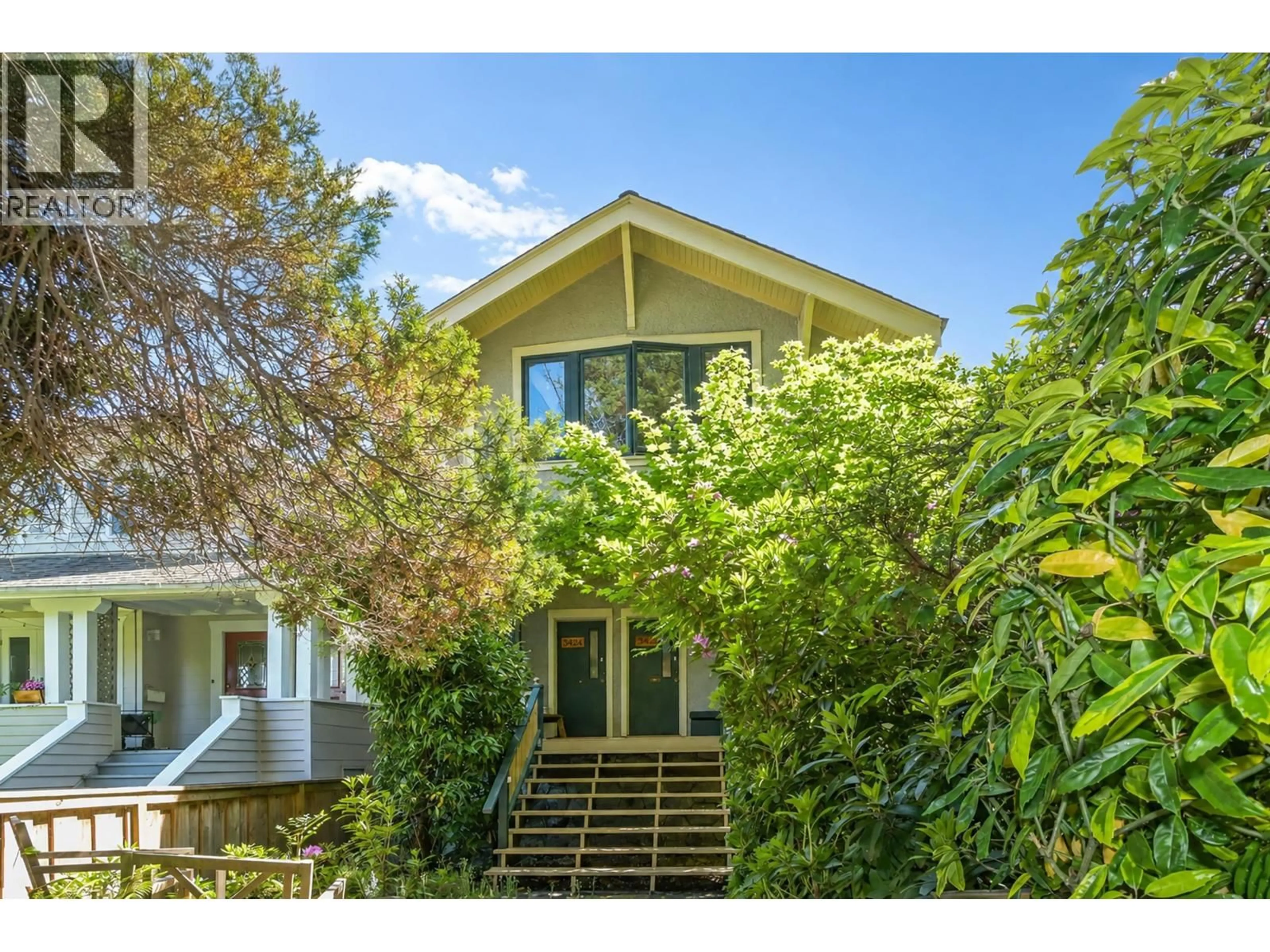 A pic from outside/outdoor area/front of a property/back of a property/a pic from drone, street for 3422 - - 3424 2ND AVENUE, Vancouver British Columbia V6R1J2