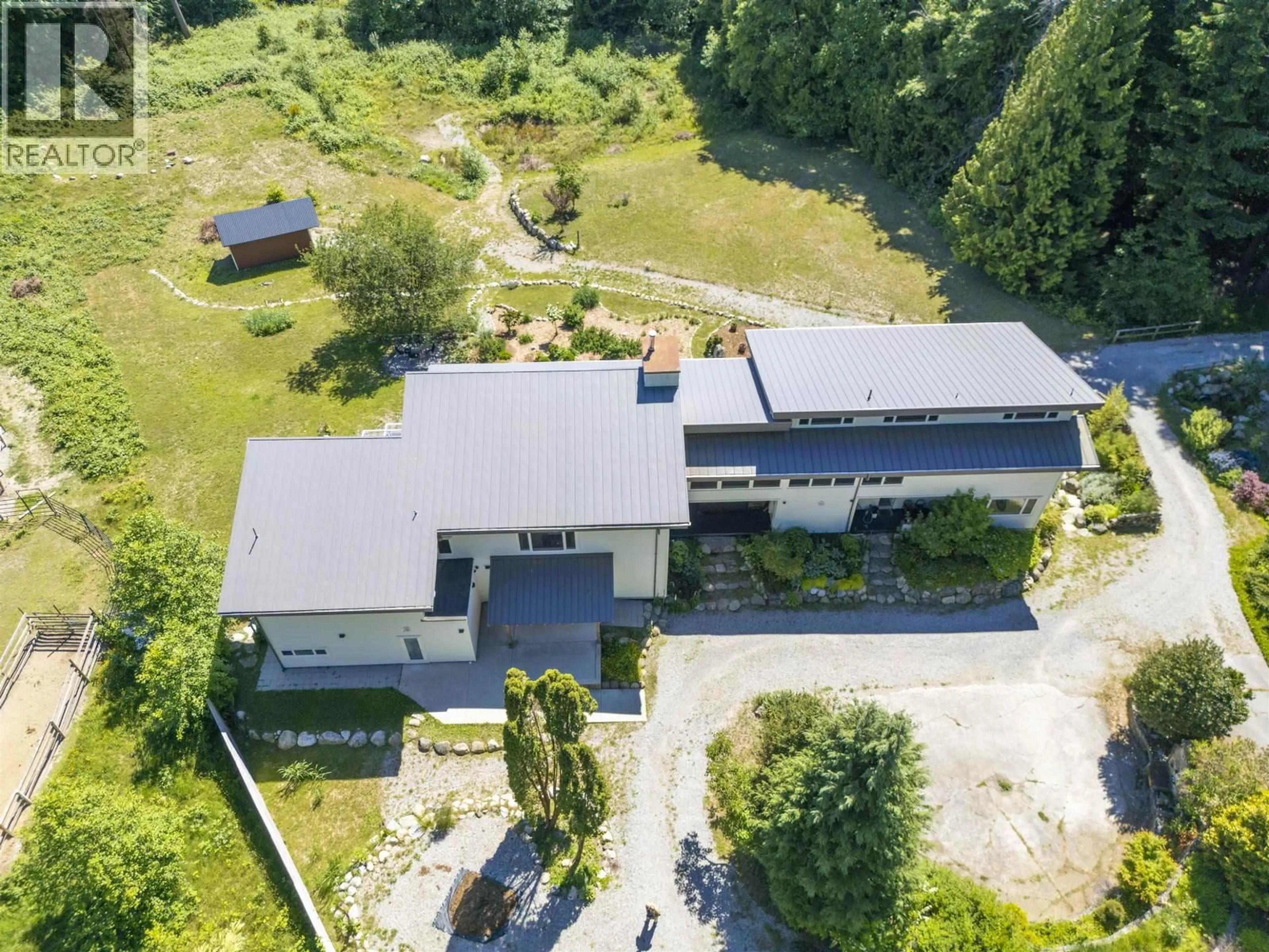 A pic from outside/outdoor area/front of a property/back of a property/a pic from drone, building for 714 SULLIVAN ROAD, Sunshine Valley British Columbia V0N2W6