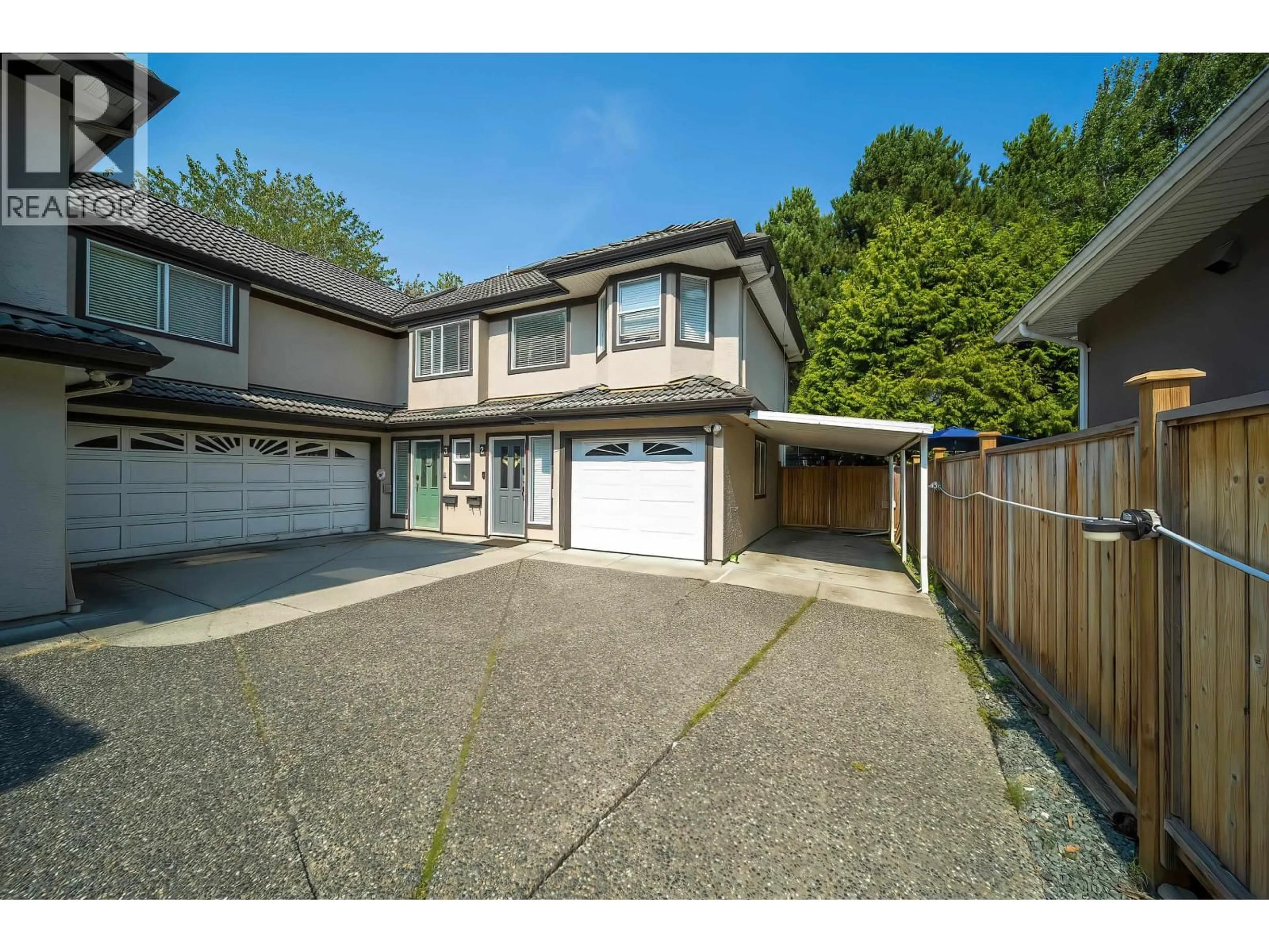 A pic from outside/outdoor area/front of a property/back of a property/a pic from drone, street for 2 - 8491 BLUNDELL ROAD, Richmond British Columbia V6Y1K2