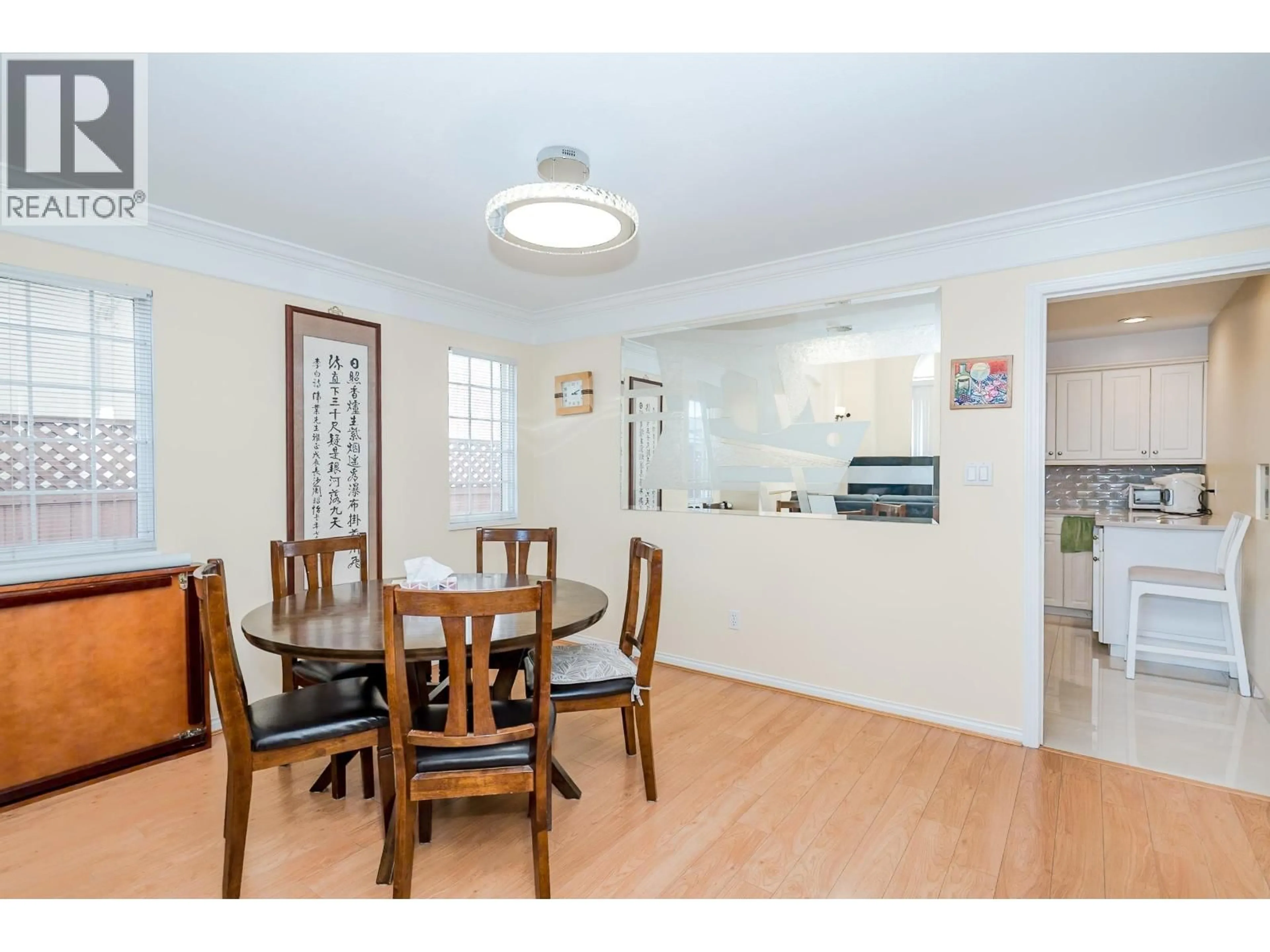 Dining room, wood/laminate floor for 12100 CAMERON DRIVE, Richmond British Columbia V6V2T3