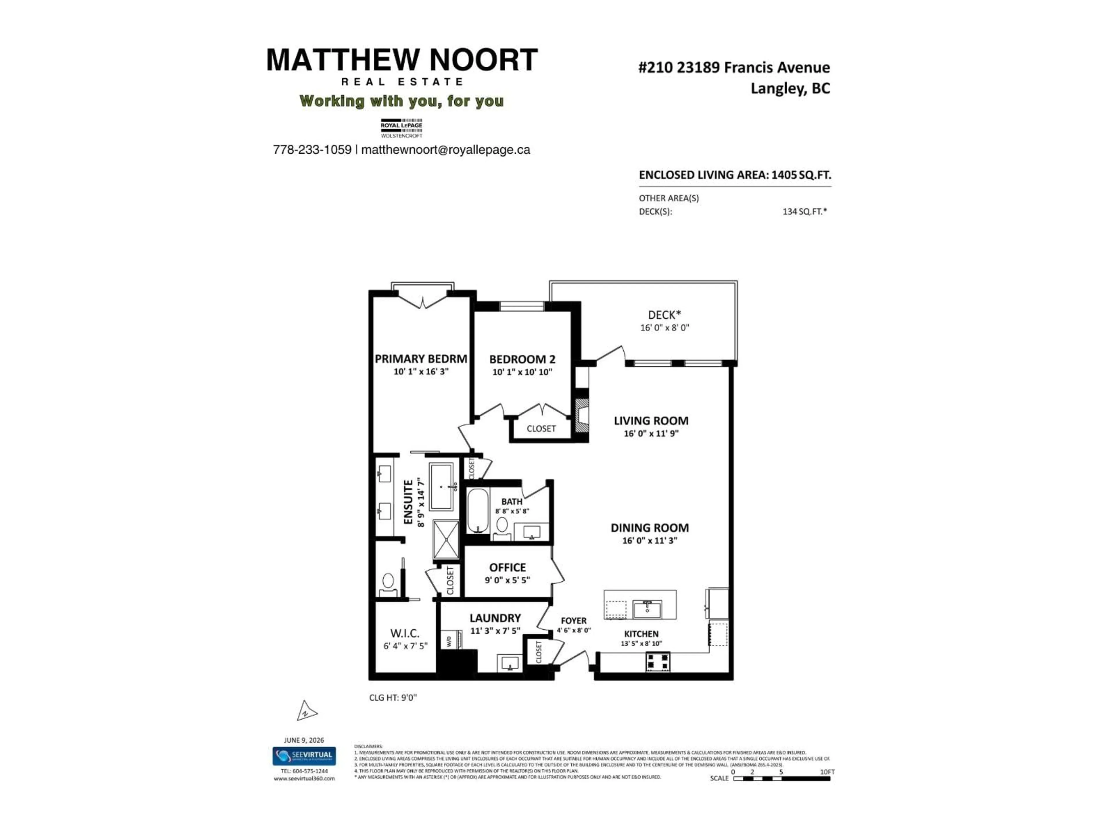 Floor plan for 210 - 23189 FRANCIS AVENUE, Langley British Columbia V1M0G4