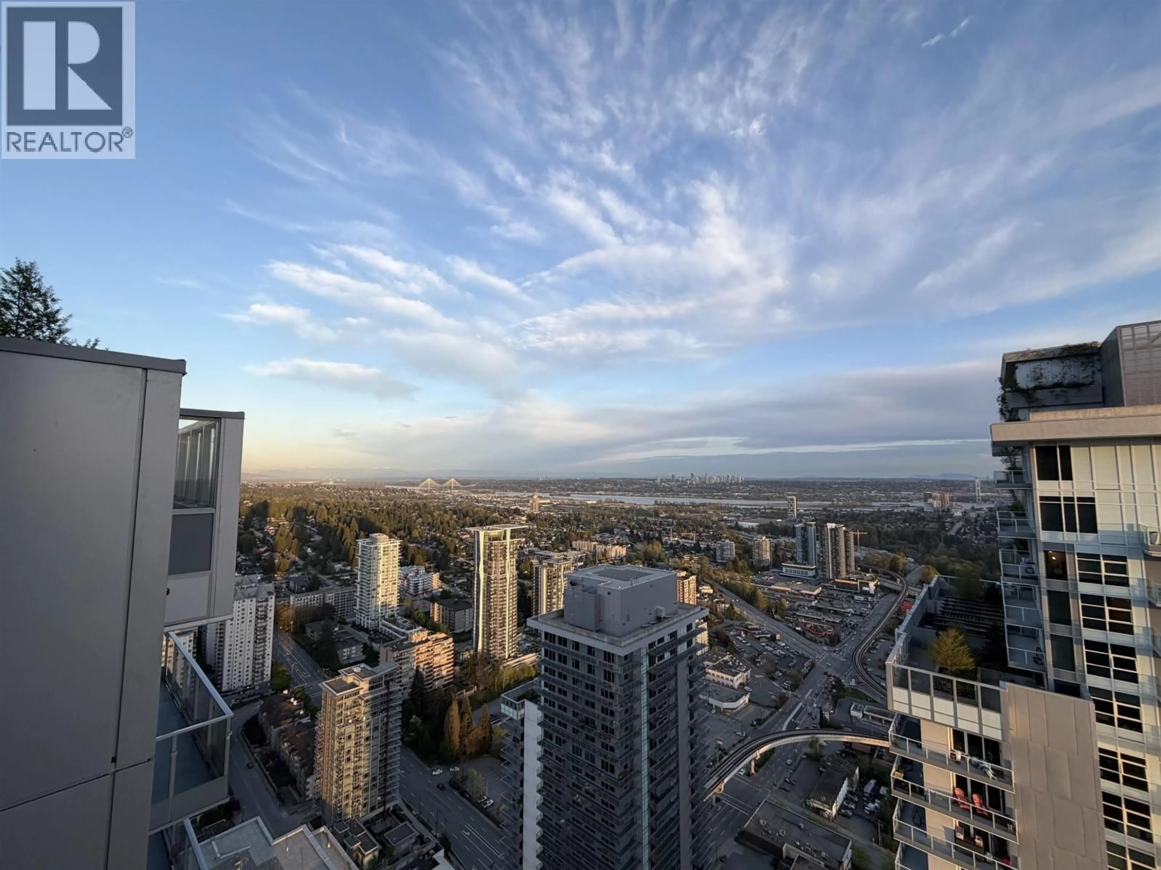A pic from outside/outdoor area/front of a property/back of a property/a pic from drone, city buildings view from balcony for 4801 - 3809 EVERGREEN PLACE, Burnaby British Columbia V3J0M1