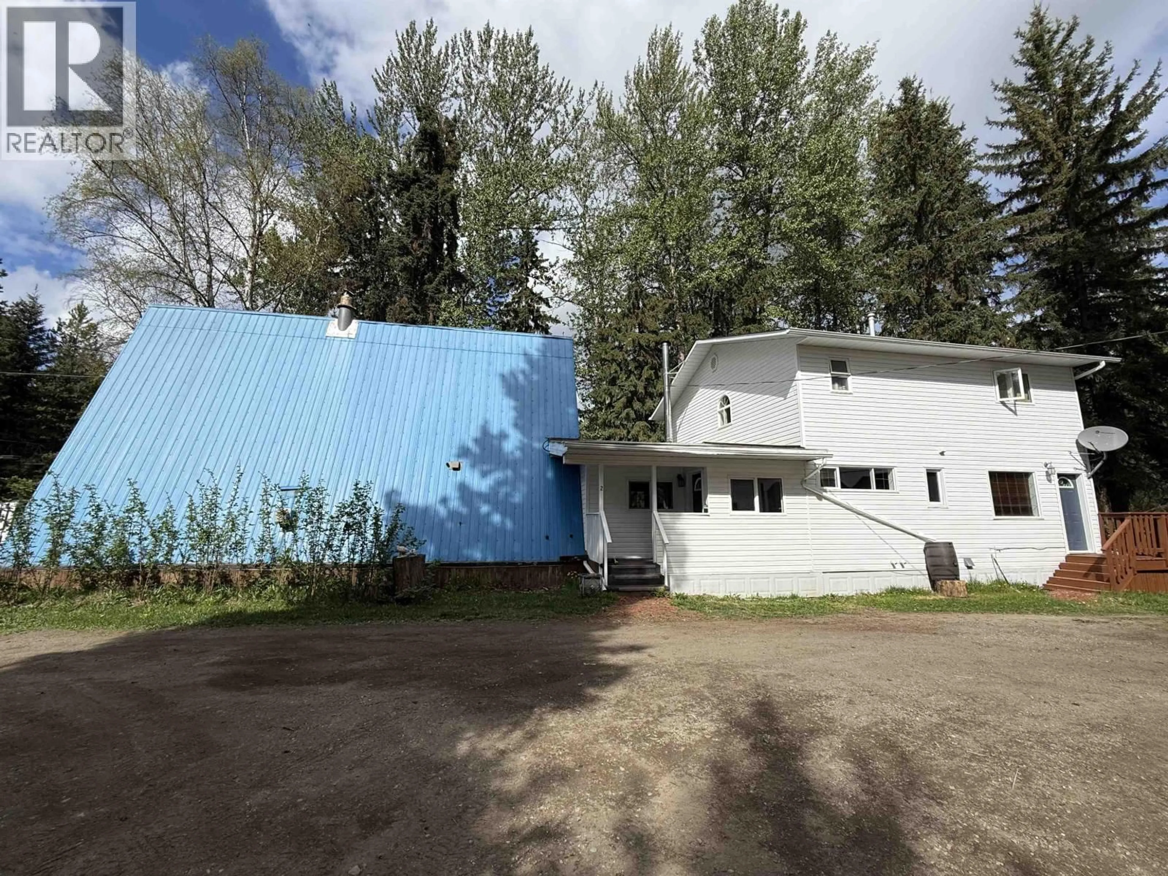 A pic from outside/outdoor area/front of a property/back of a property/a pic from drone, building for 6580 SALMON VALLEY ROAD, Prince George British Columbia V2K5W2