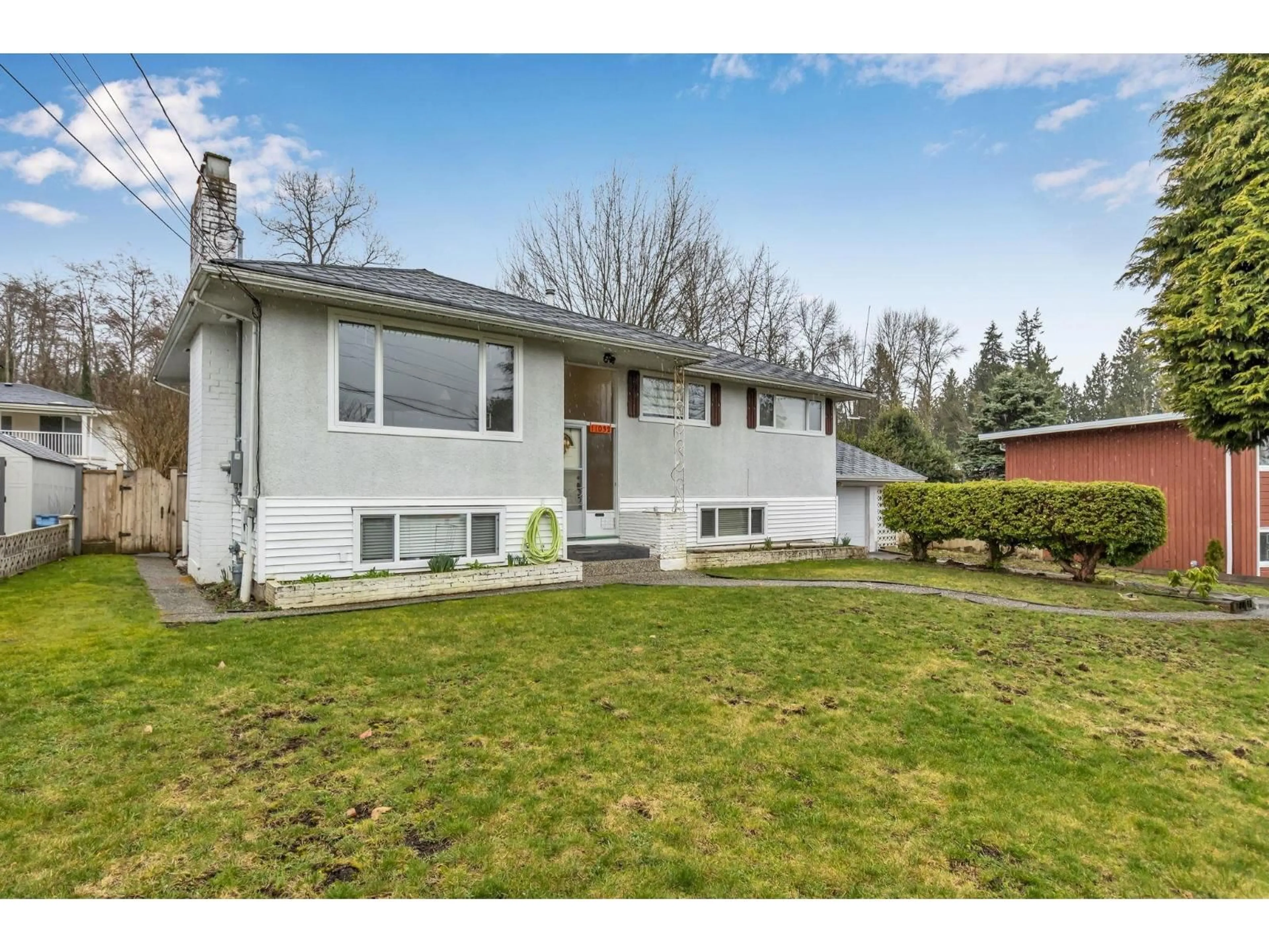 Home with vinyl exterior material, street for 11032 86A AVENUE, Delta British Columbia V4C2Y2