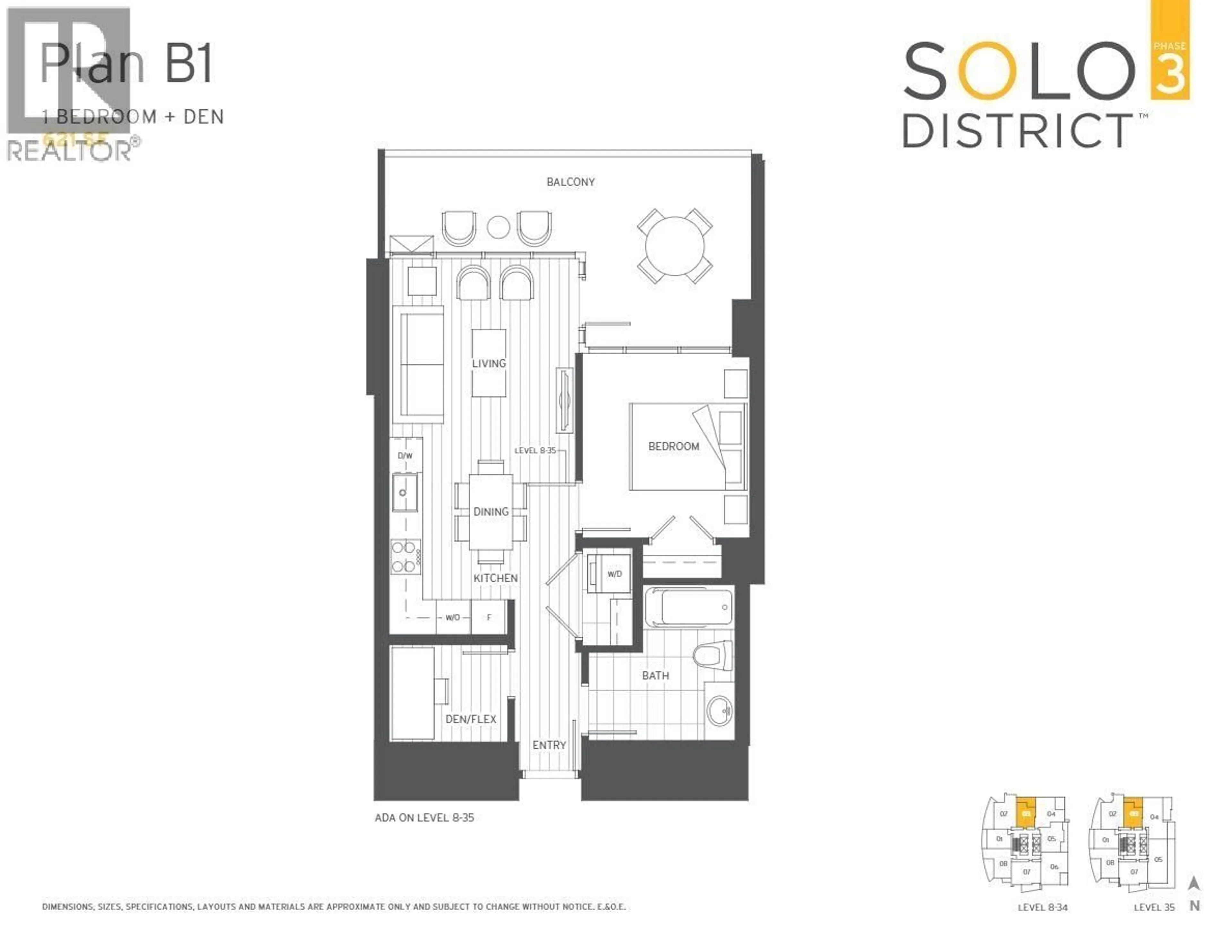 Floor plan for 2603 - 2085 SKYLINE COURT, Burnaby British Columbia V5C0M6