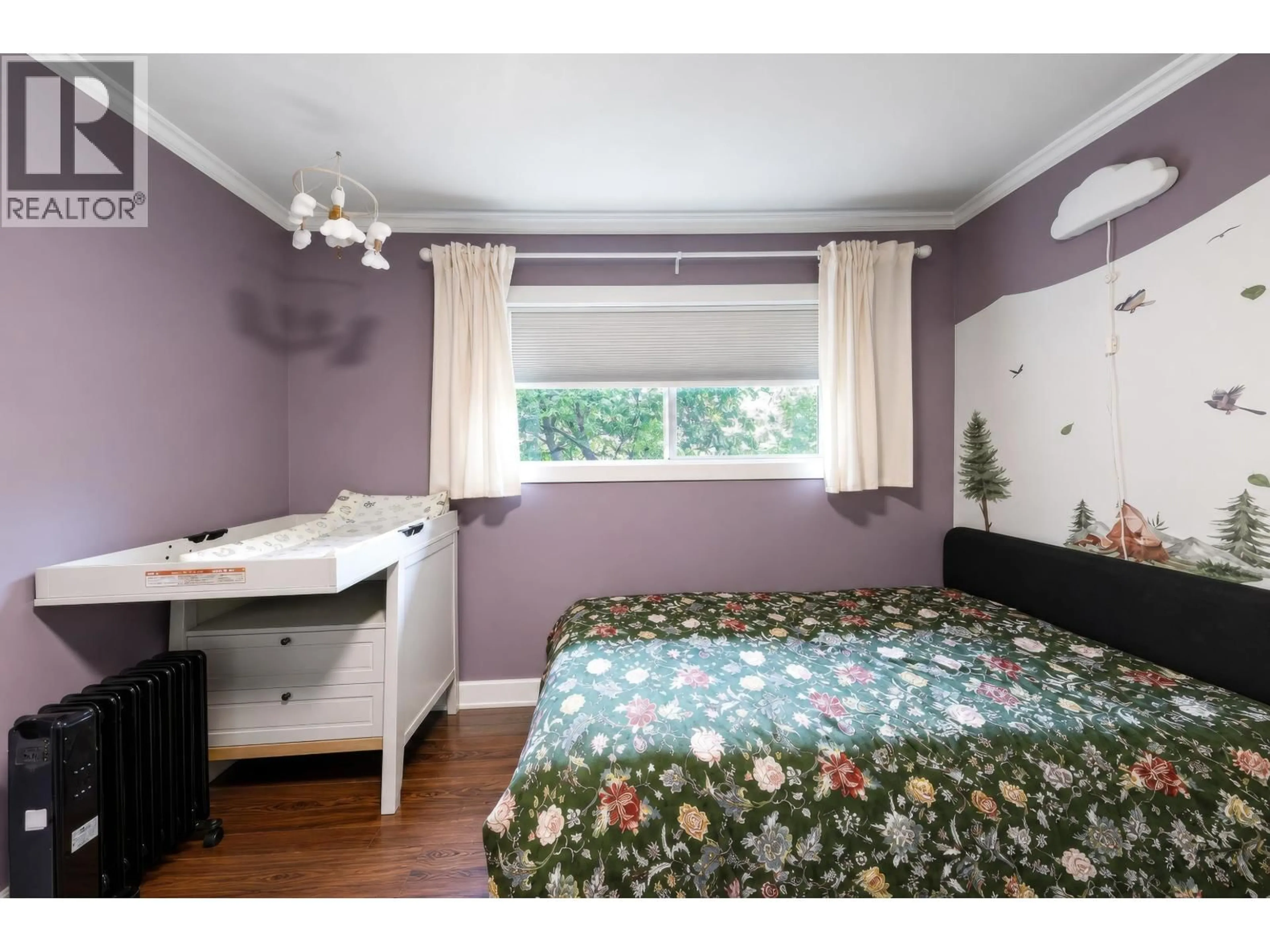 Bedroom with bed, wood/laminate floor for 12512 BLACKSTOCK STREET, Maple Ridge British Columbia V2X5N6