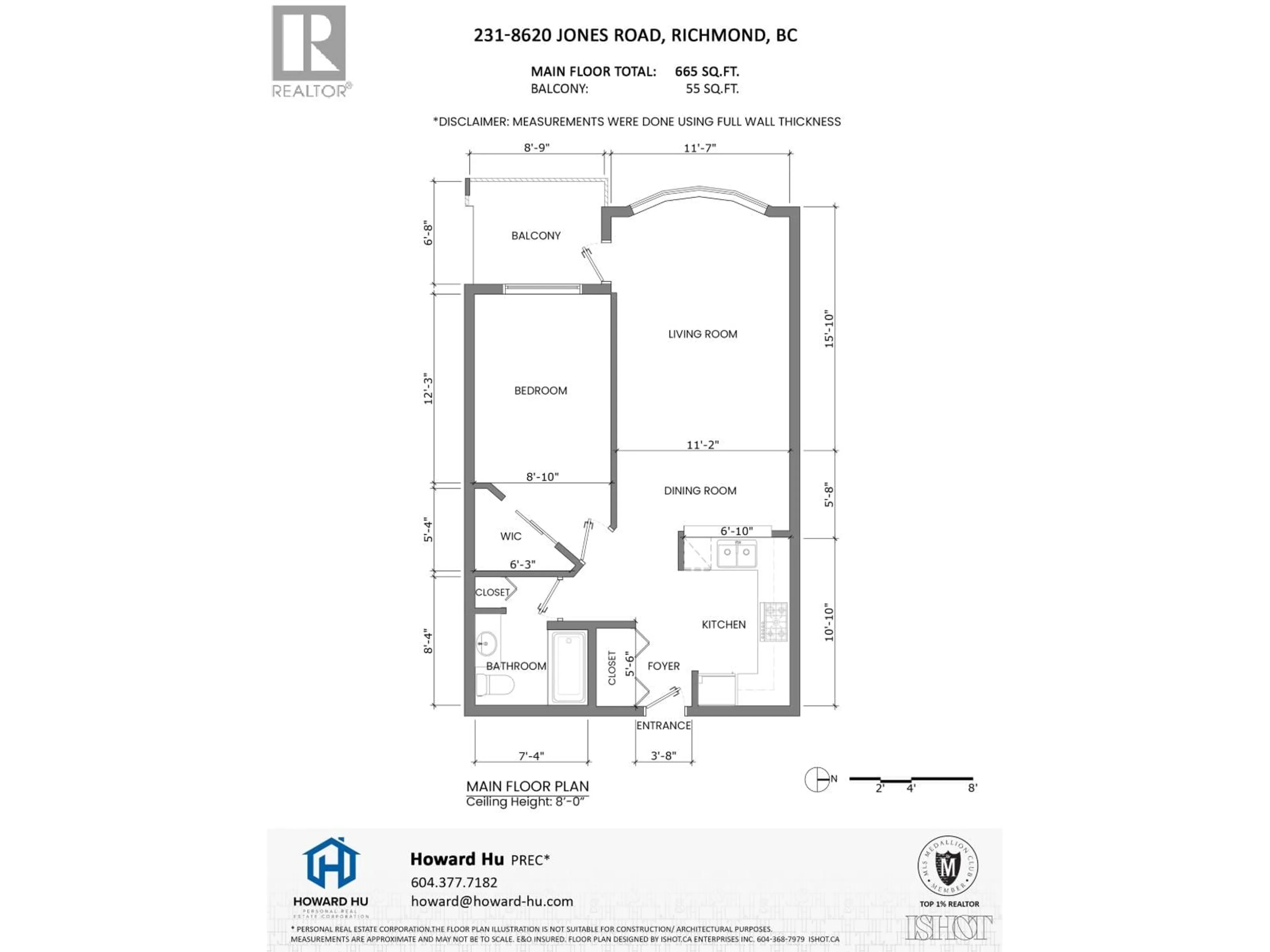 Floor plan for 231 - 8620 JONES ROAD, Richmond British Columbia V6Y3Z4