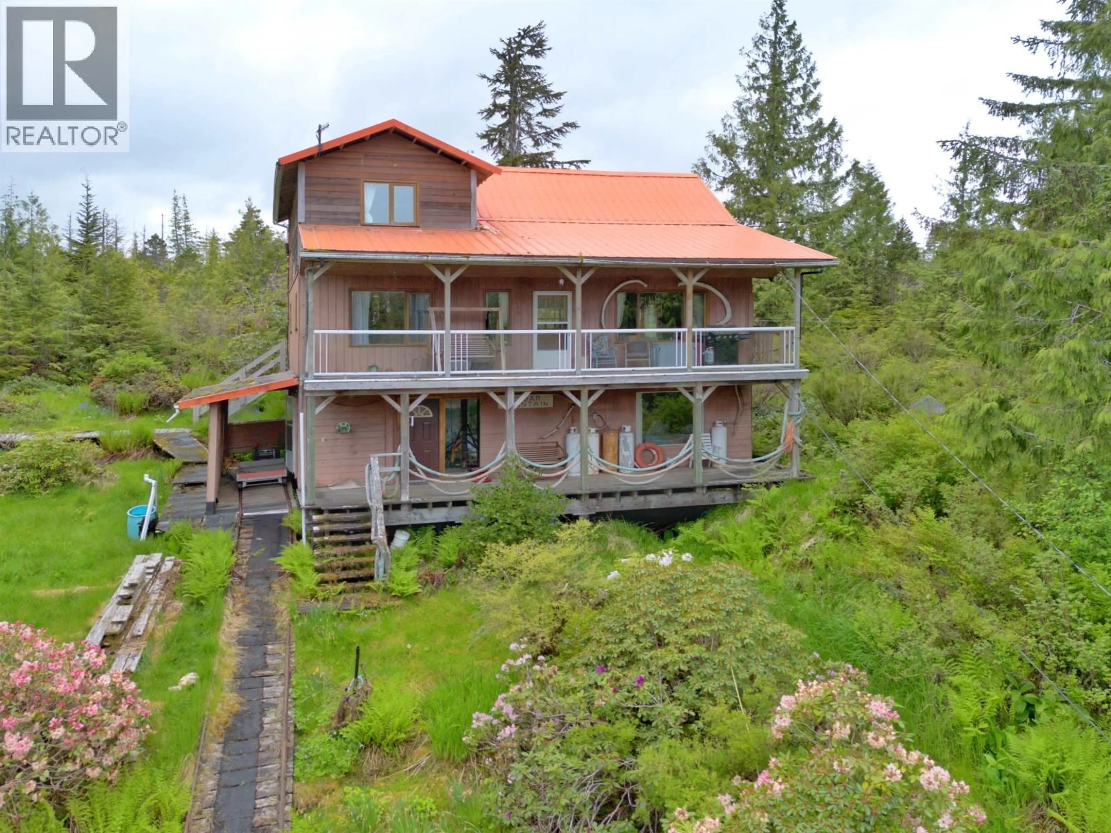 A pic from outside/outdoor area/front of a property/back of a property/a pic from drone, unknown for Lot A HUNTS INLET, Prince Rupert British Columbia V8J1G0