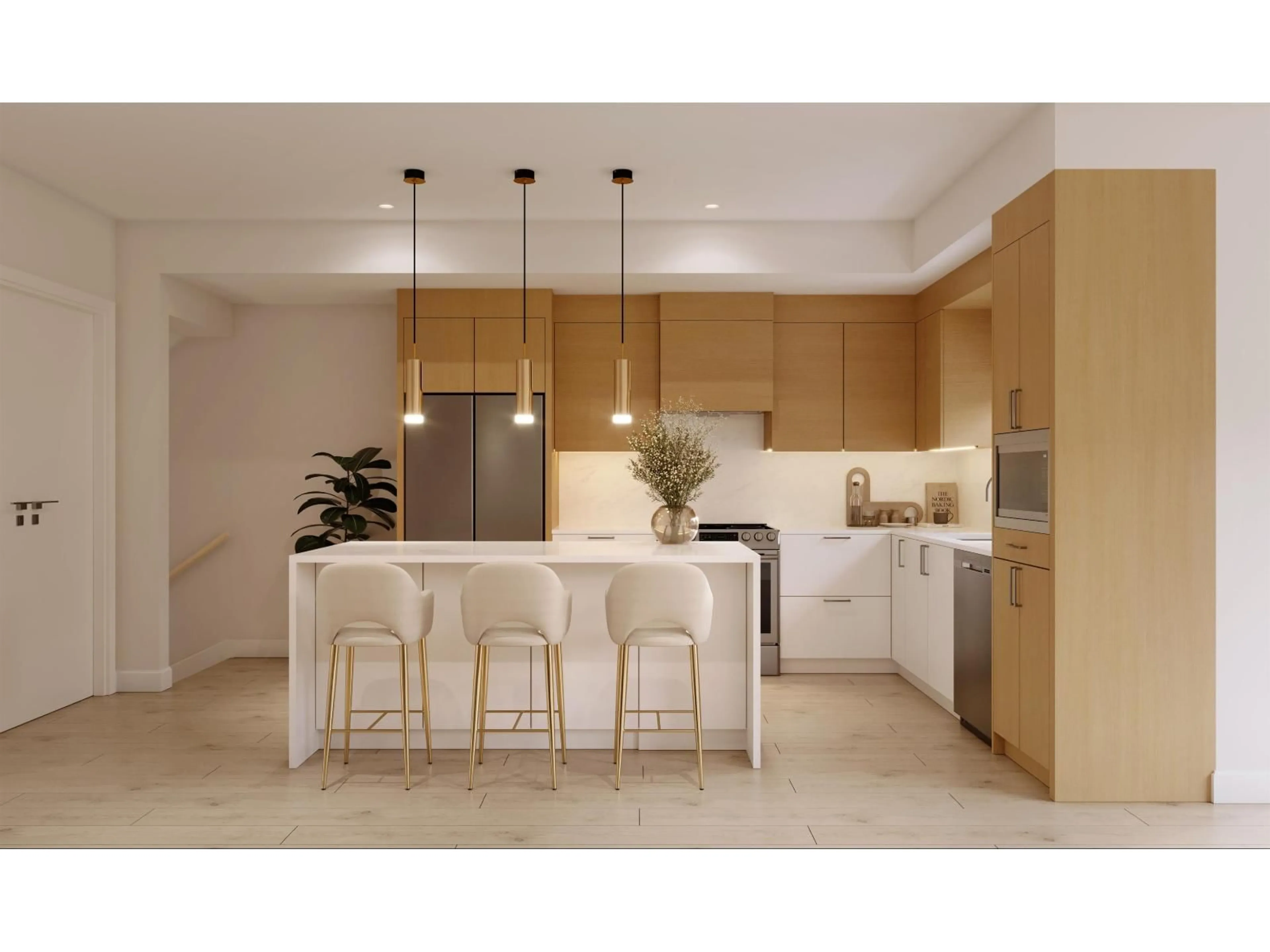 Contemporary kitchen, ceramic/tile floor for 4 - 2655 158 STREET, Surrey British Columbia V3Z0B7