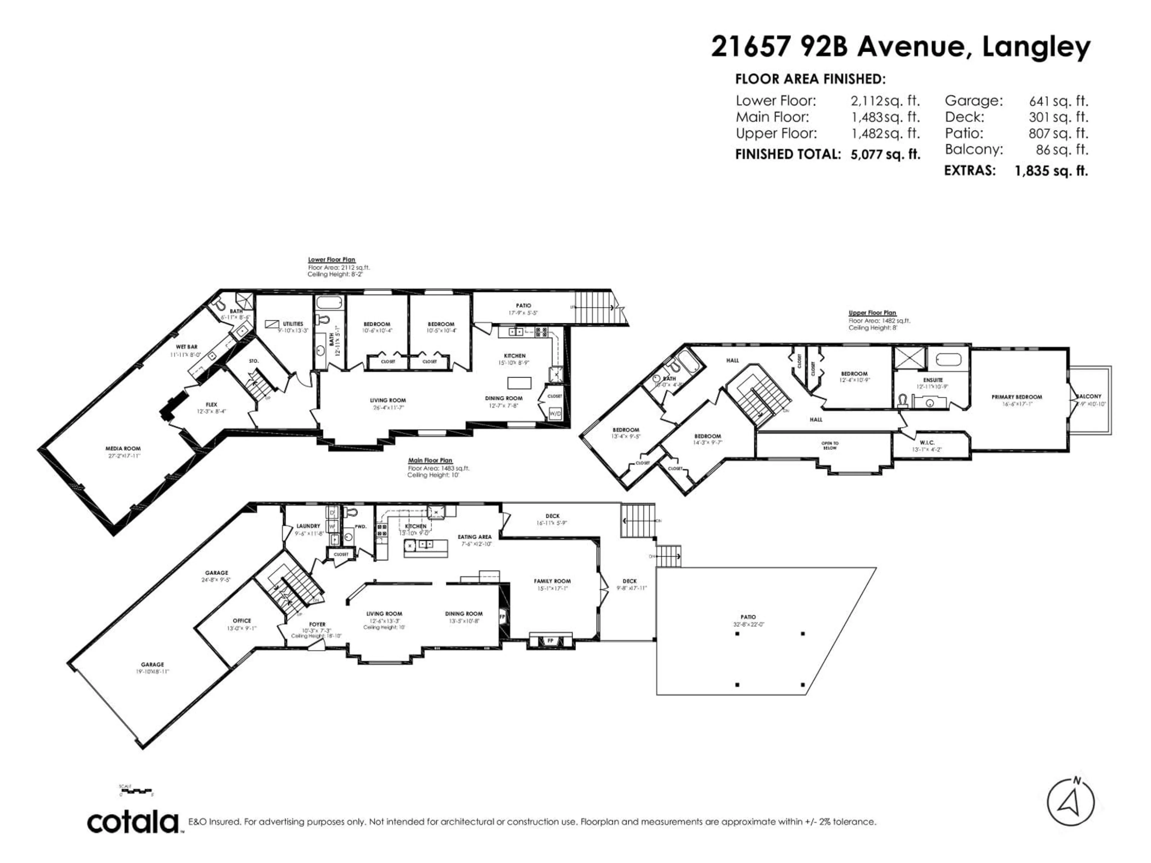 Floor plan for 21657 92B AVENUE, Langley British Columbia V1M0A3